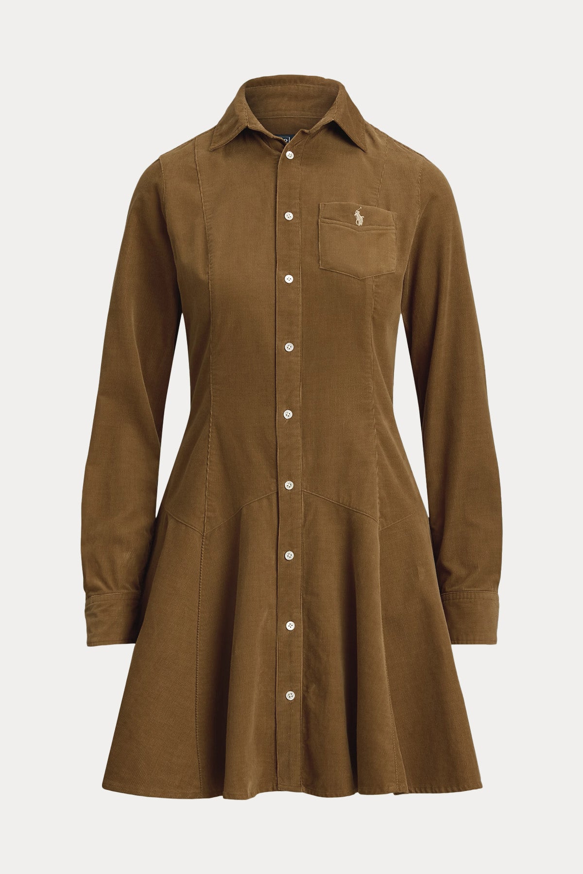 Polo Ralph Lauren Fitilli Kadife Mini Gömlek Elbise