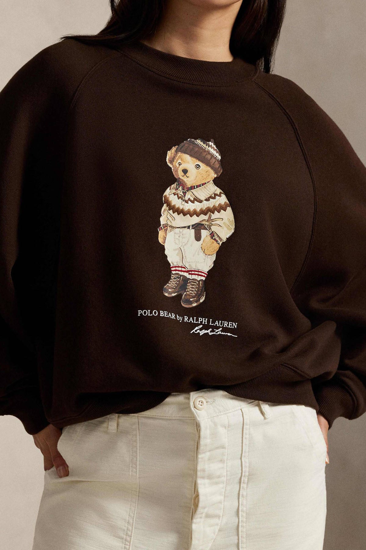 Polo Ralph Lauren Relaxed Fit Polo Bear Şardonlu Sweatshirt