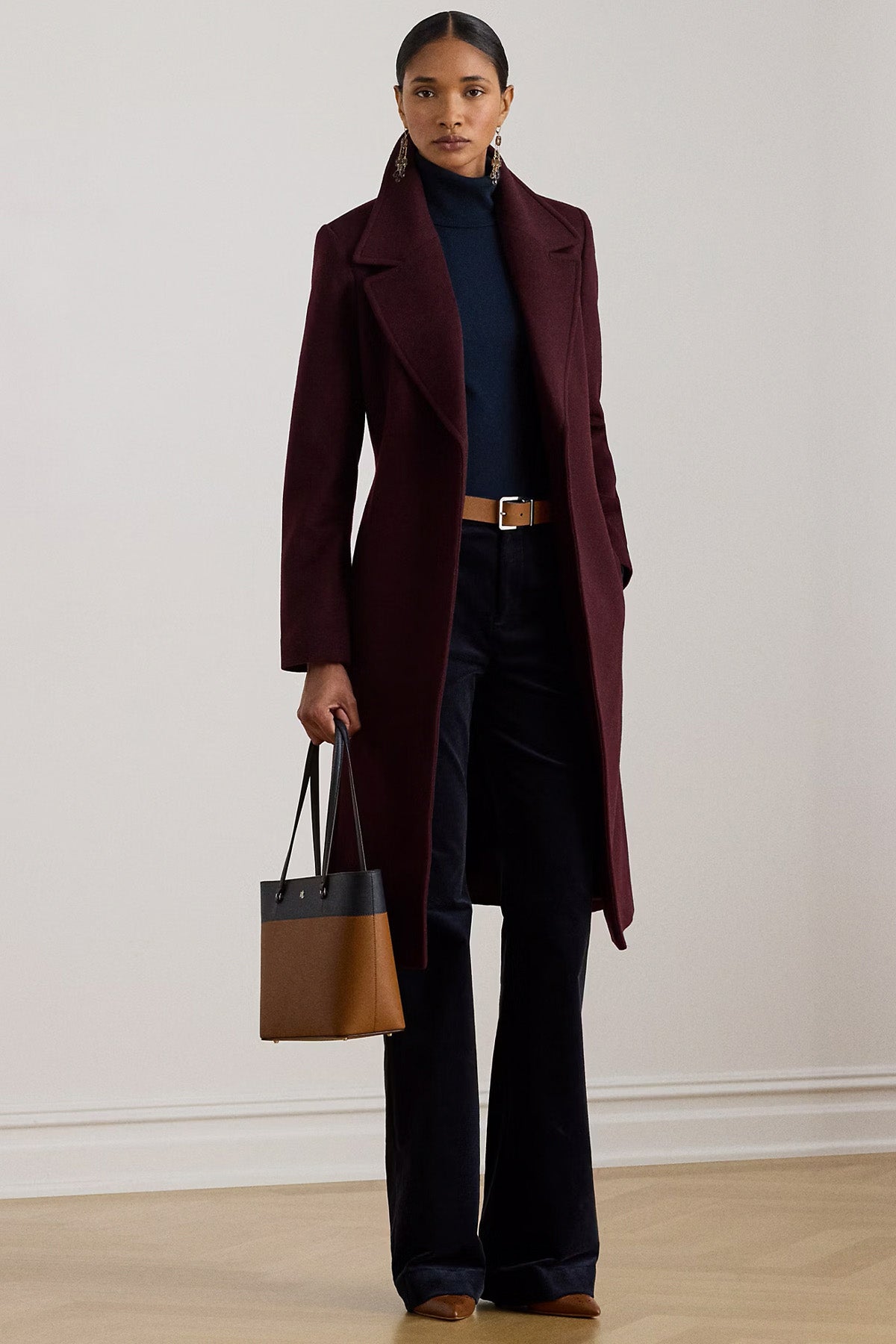 Polo Ralph Lauren Kaşmir Kemerli Yün Kaban