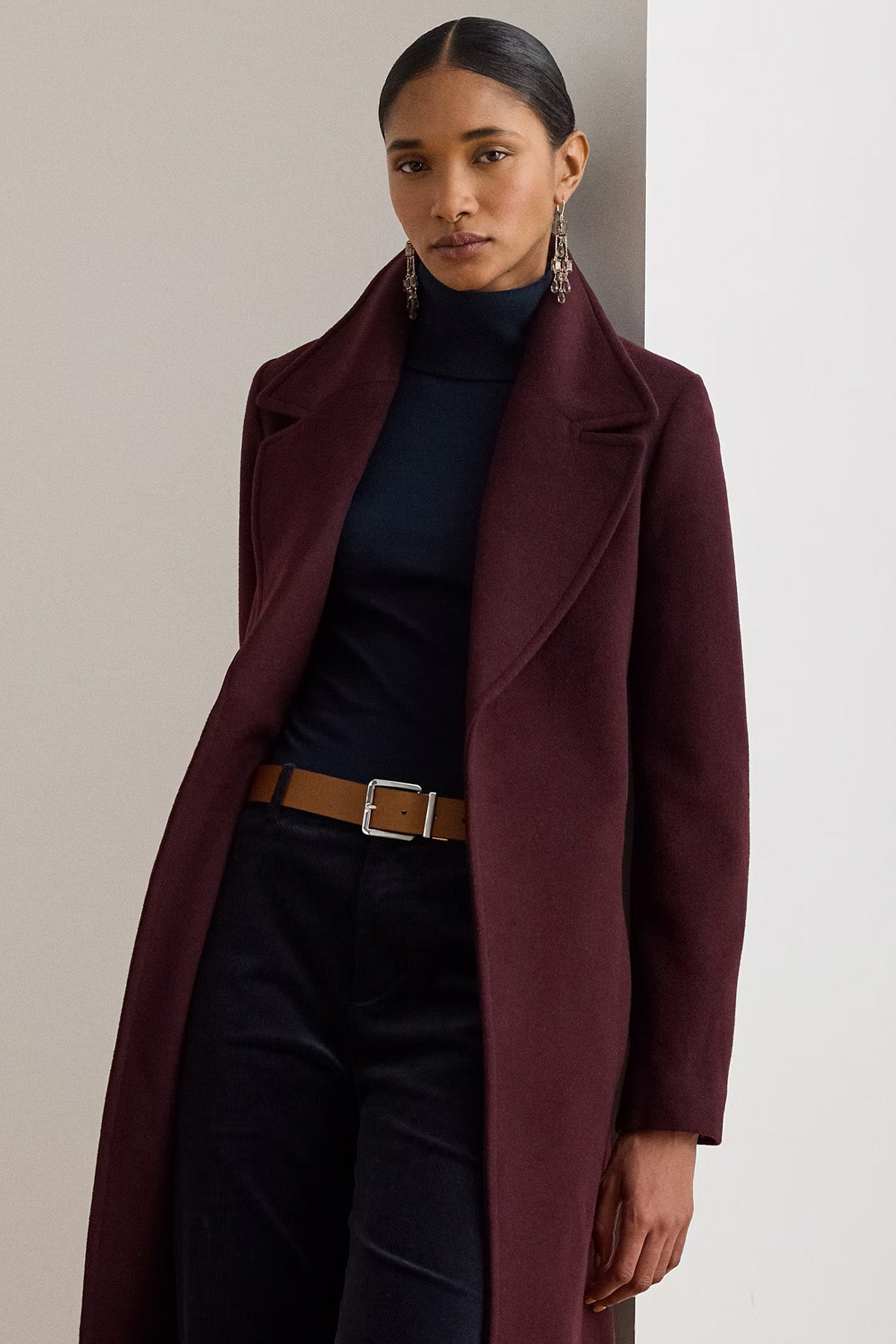 Polo Ralph Lauren Kaşmir Kemerli Yün Kaban