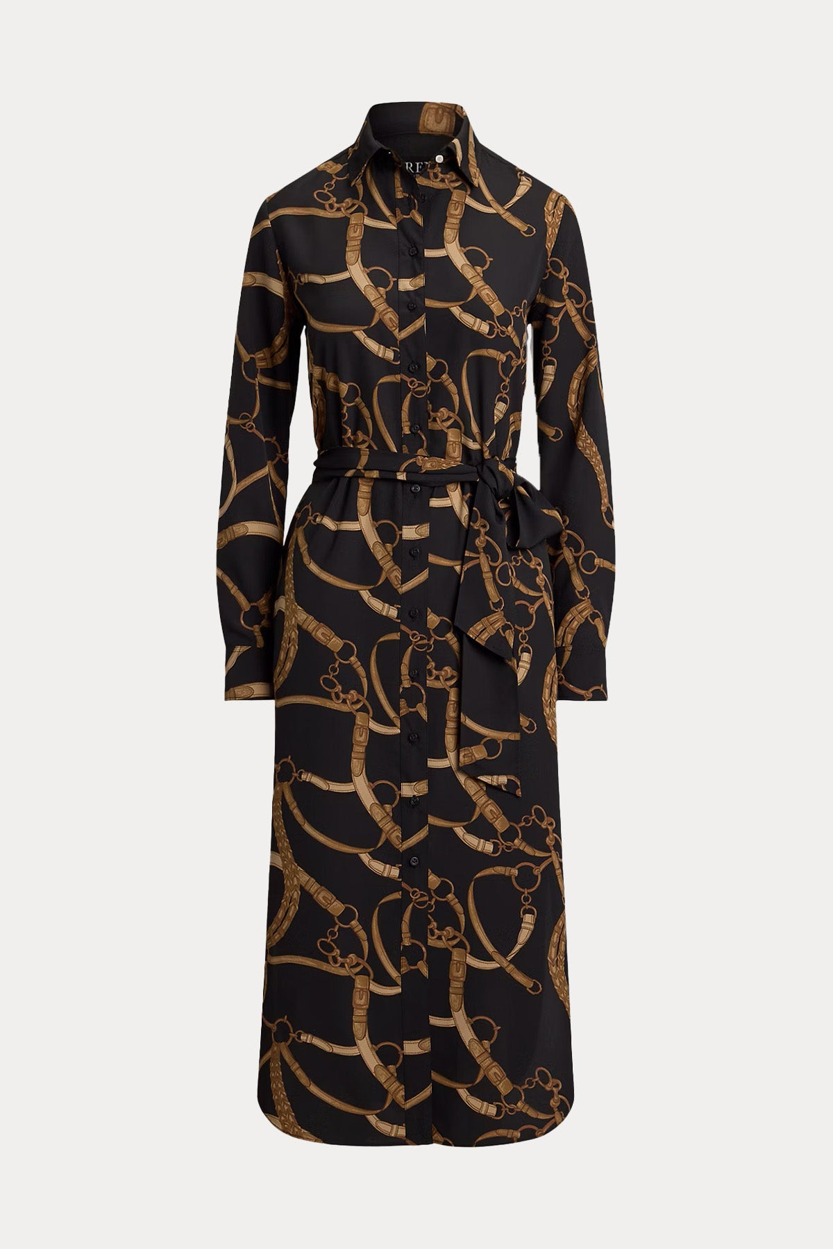 Polo Ralph Lauren Kemerli Midi Gömlek Elbise