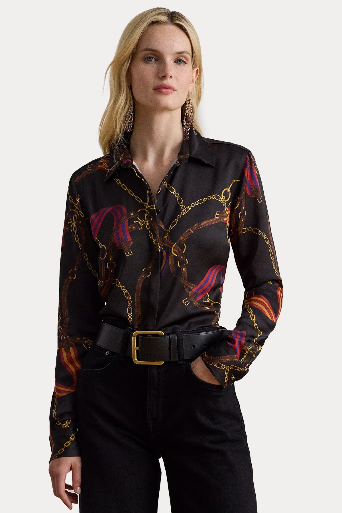 Polo Ralph Lauren Straight Fit Saten Gömlek