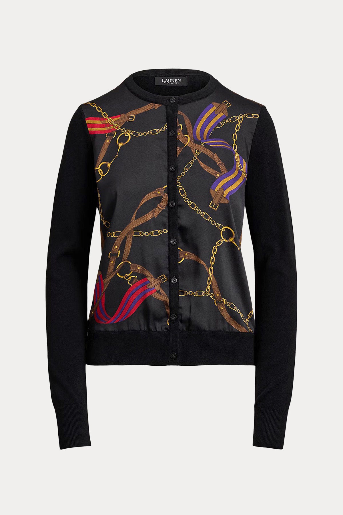 Polo Ralph Lauren Yuvarlak Yaka İnce Örgü Triko Ceket