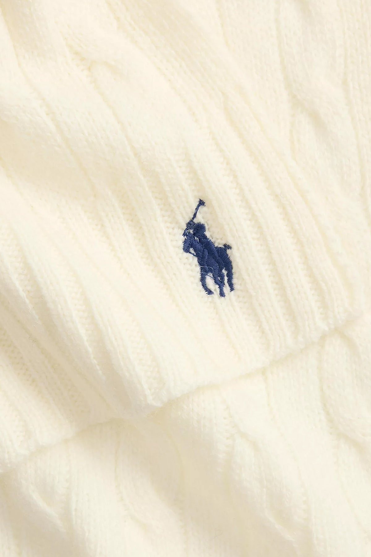 Polo Ralph Lauren Kaşmir Saç Örgü Yün Atkı Bere Eldiven Set