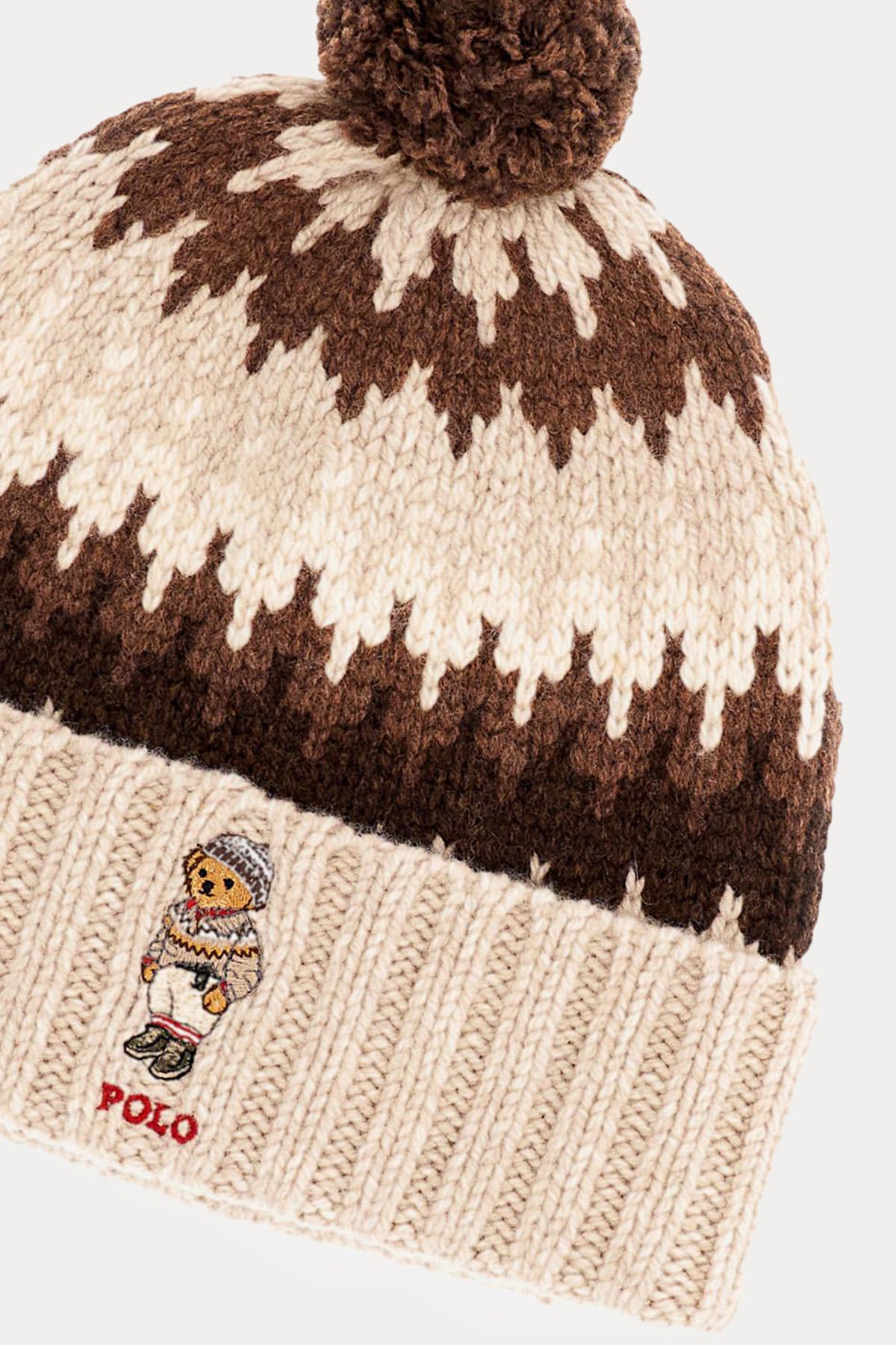 Polo Ralph Lauren Polo Bear Jakarlı Örgü Yün Bere