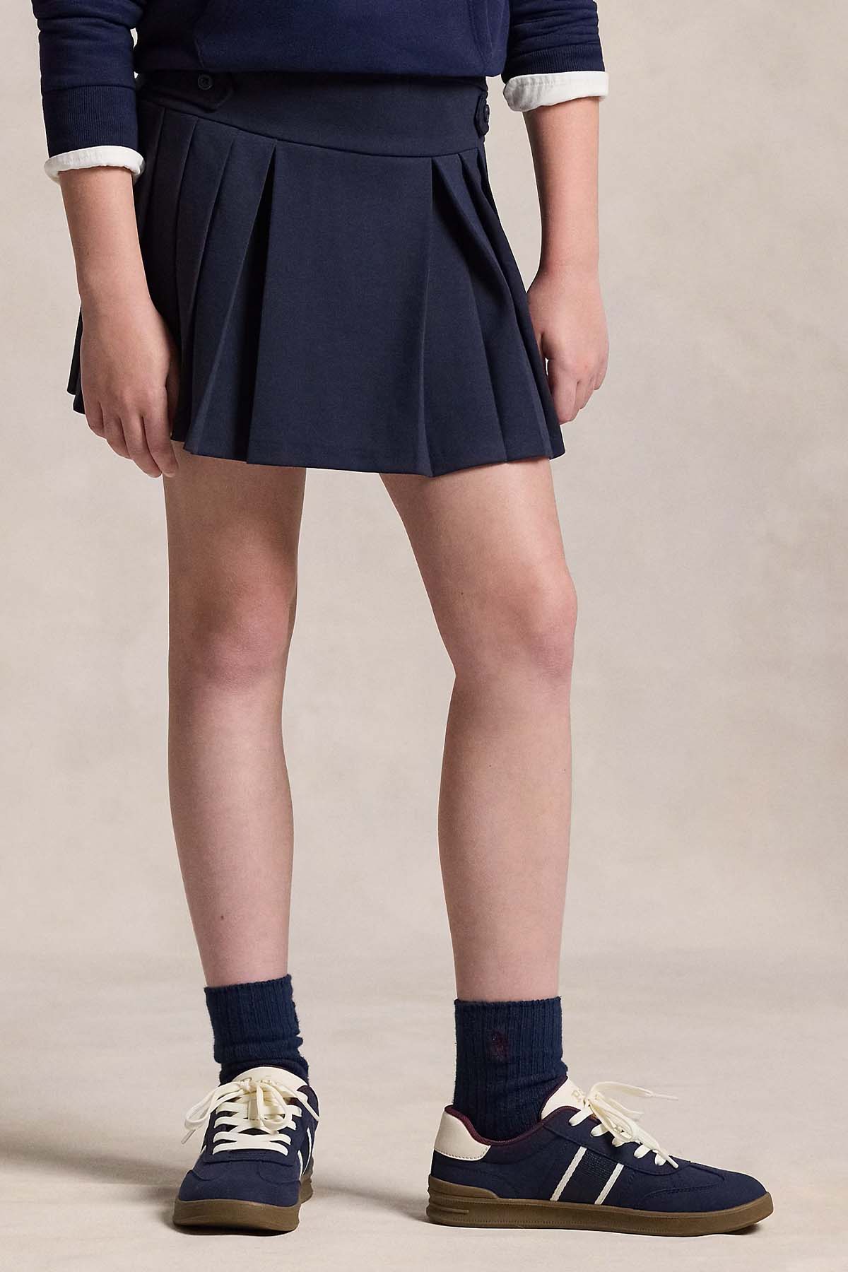 Polo Ralph Lauren Kids S Beden Kız Çocuk Şortlu Pileli Mini Etek