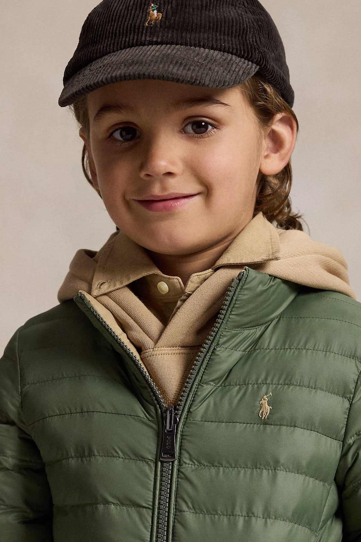Polo Ralph Lauren Kids 4-7 Yaş Unisex Çocuk Çift Taraflı Puffer Mont