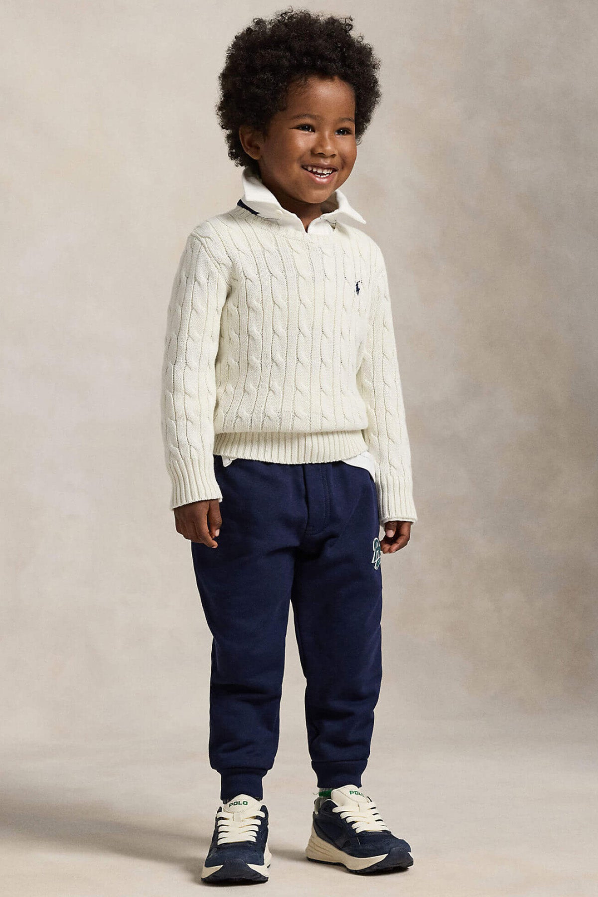 Polo Ralph Lauren Kids 4-6 Yaş Unisex Çocuk Saç Örgü Triko