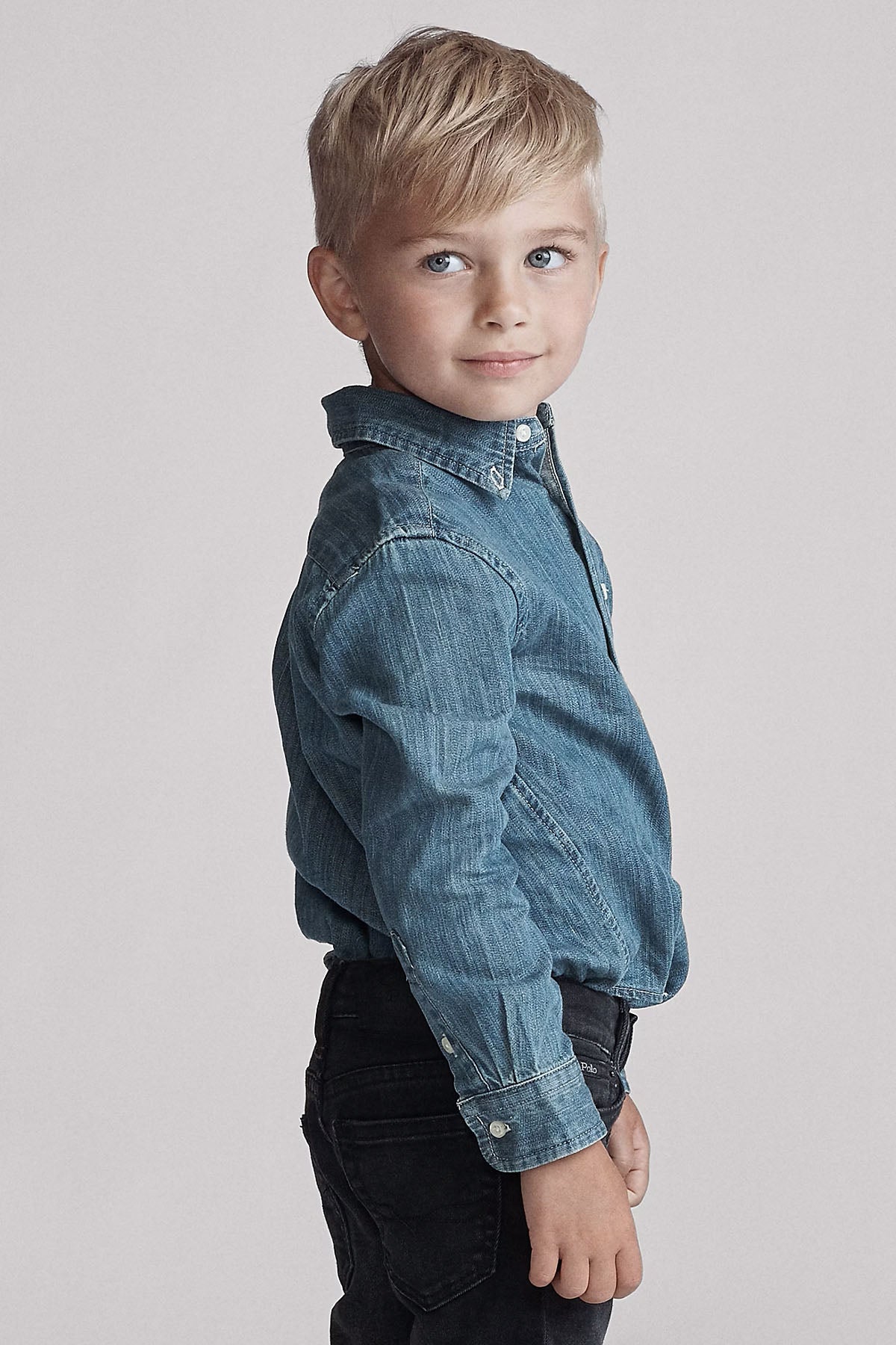 Polo Ralph Lauren Kids 3-7 Yaş Erkek Çocuk Denim Gömlek