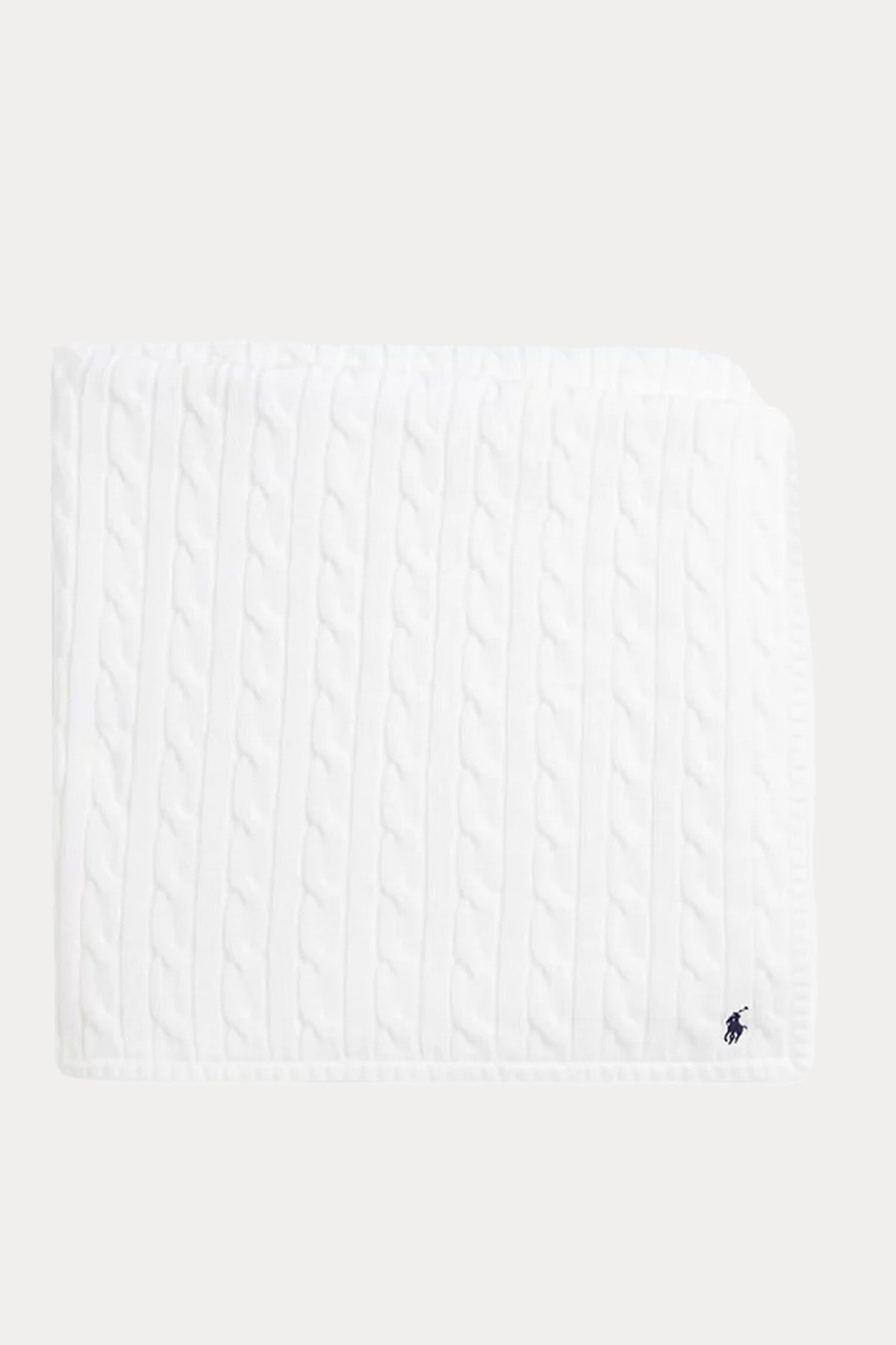 Polo Ralph Lauren Kids Unisex Bebek Saç Örgü Pony Logolu Battaniye