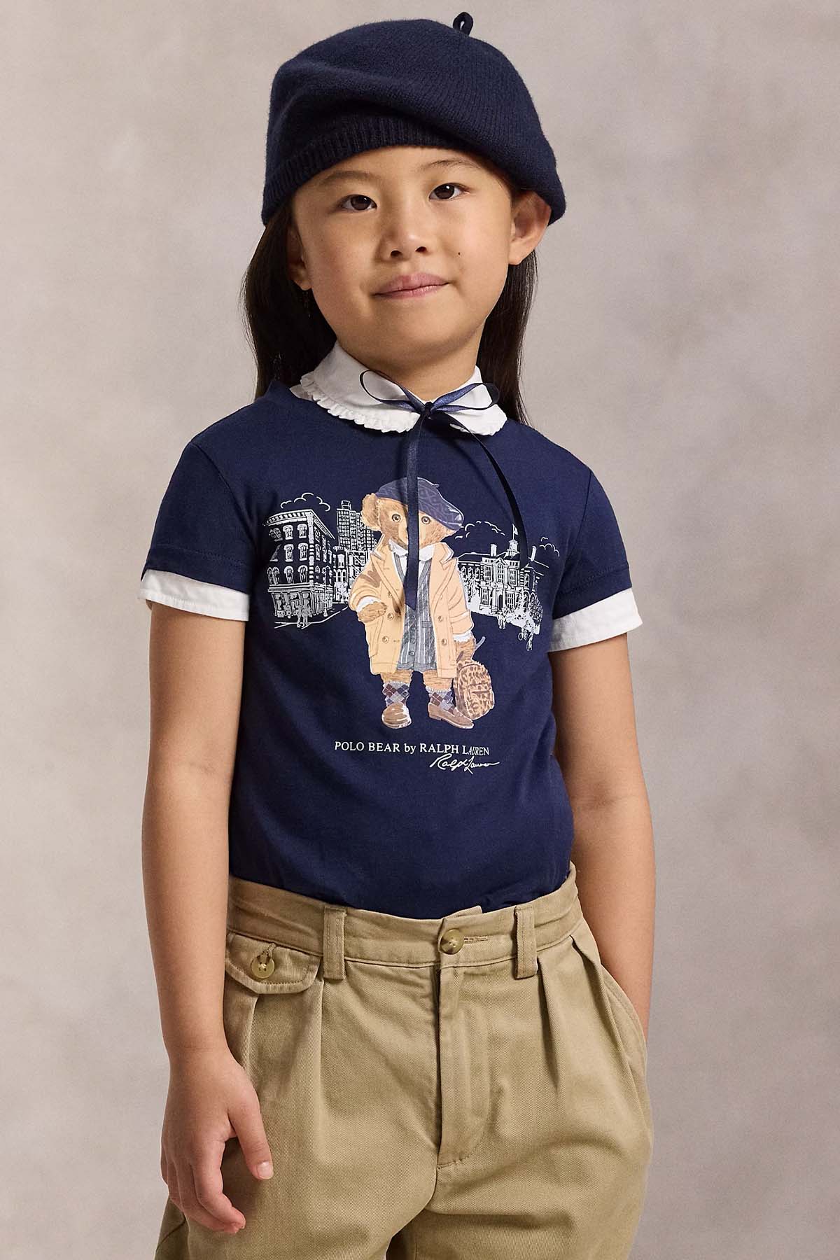 Polo Ralph Lauren Kids 3-6 Yaş Kız Çocuk Polo Bear T-shirt