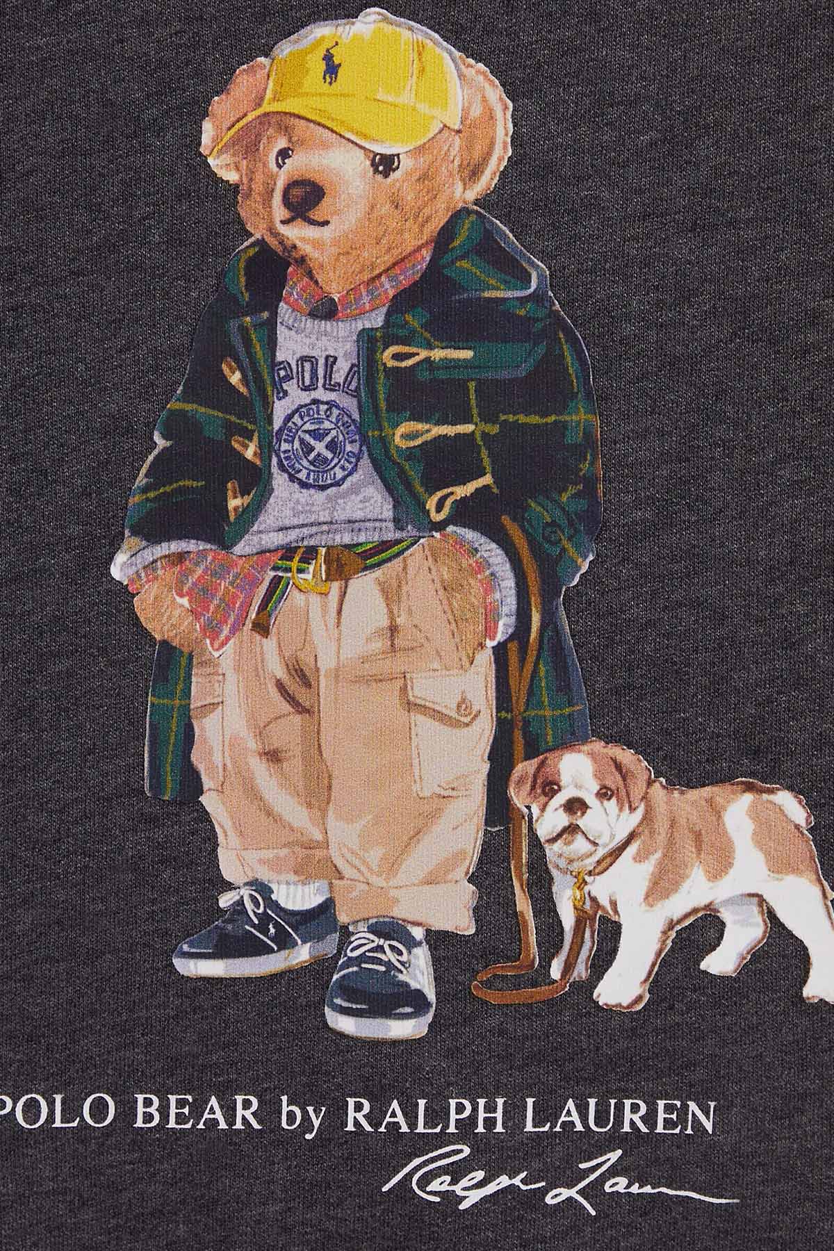 Polo Ralph Lauren Kids 4-6 Yaş Unisex Çocuk Şardonlu Polo Bear Sweatshirt