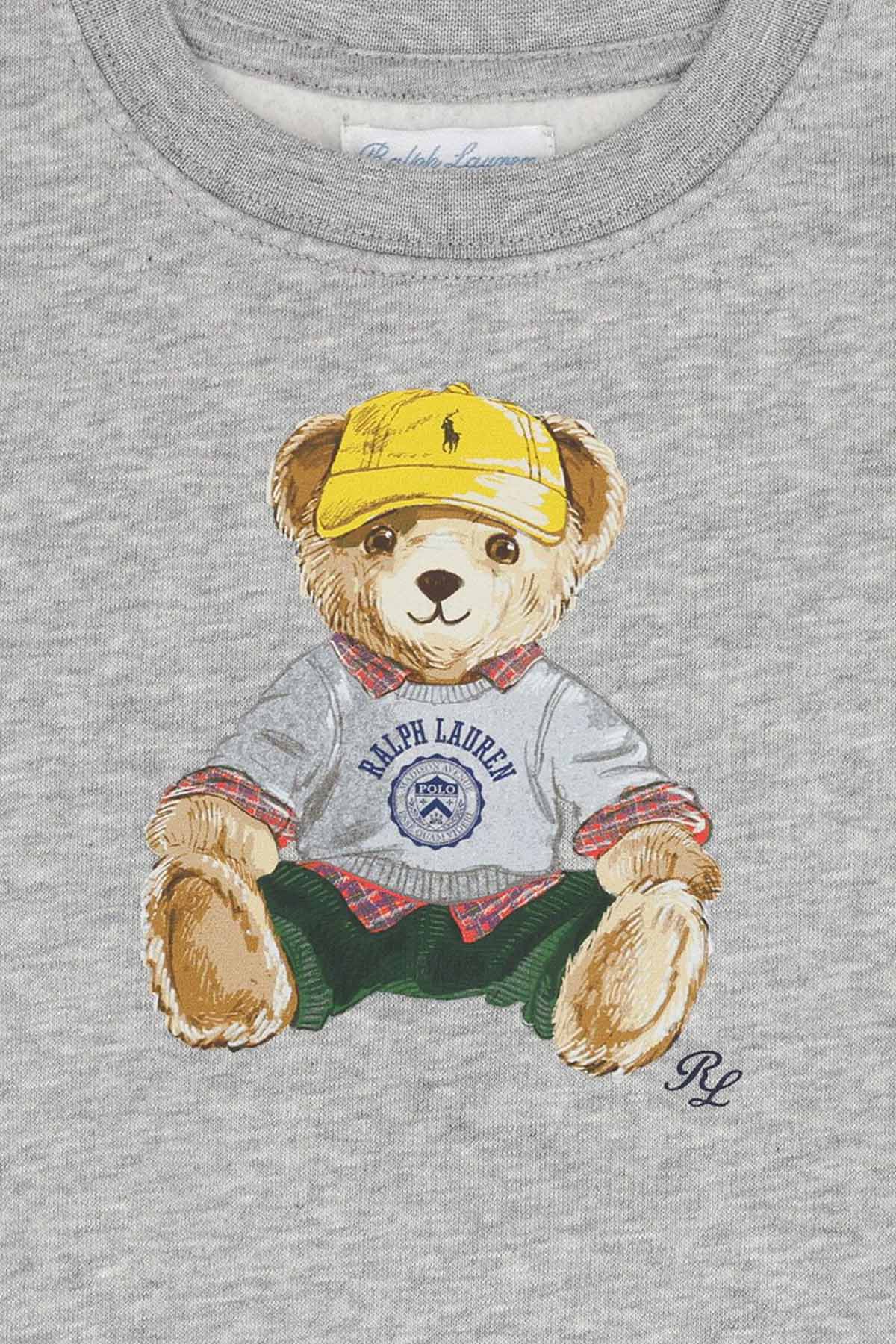 Polo Ralph Lauren Kids 12-24 Aylık Unisex Bebek Polo Bear Şardonlu Sweatshirt
