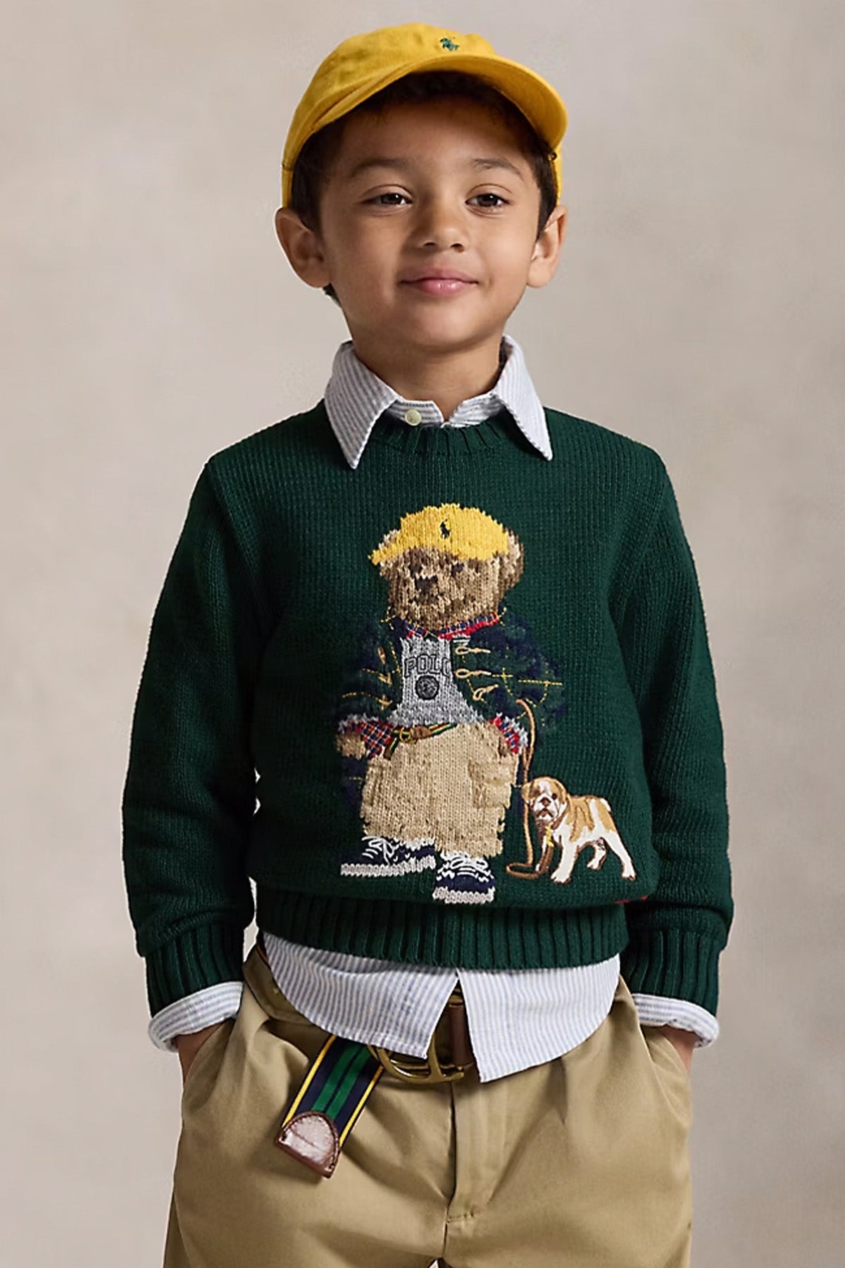 Polo Ralph Lauren Kids 4-6 Yaş Unisex Çocuk Polo Bear Örgü Triko