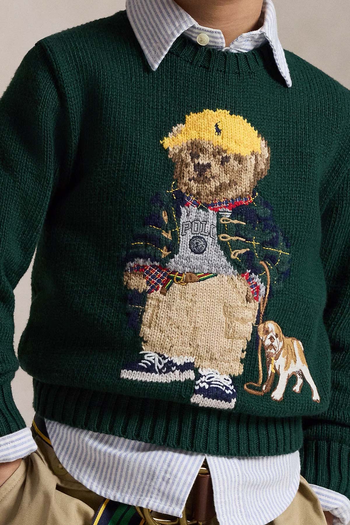 Polo Ralph Lauren Kids 4-6 Yaş Unisex Çocuk Polo Bear Örgü Triko