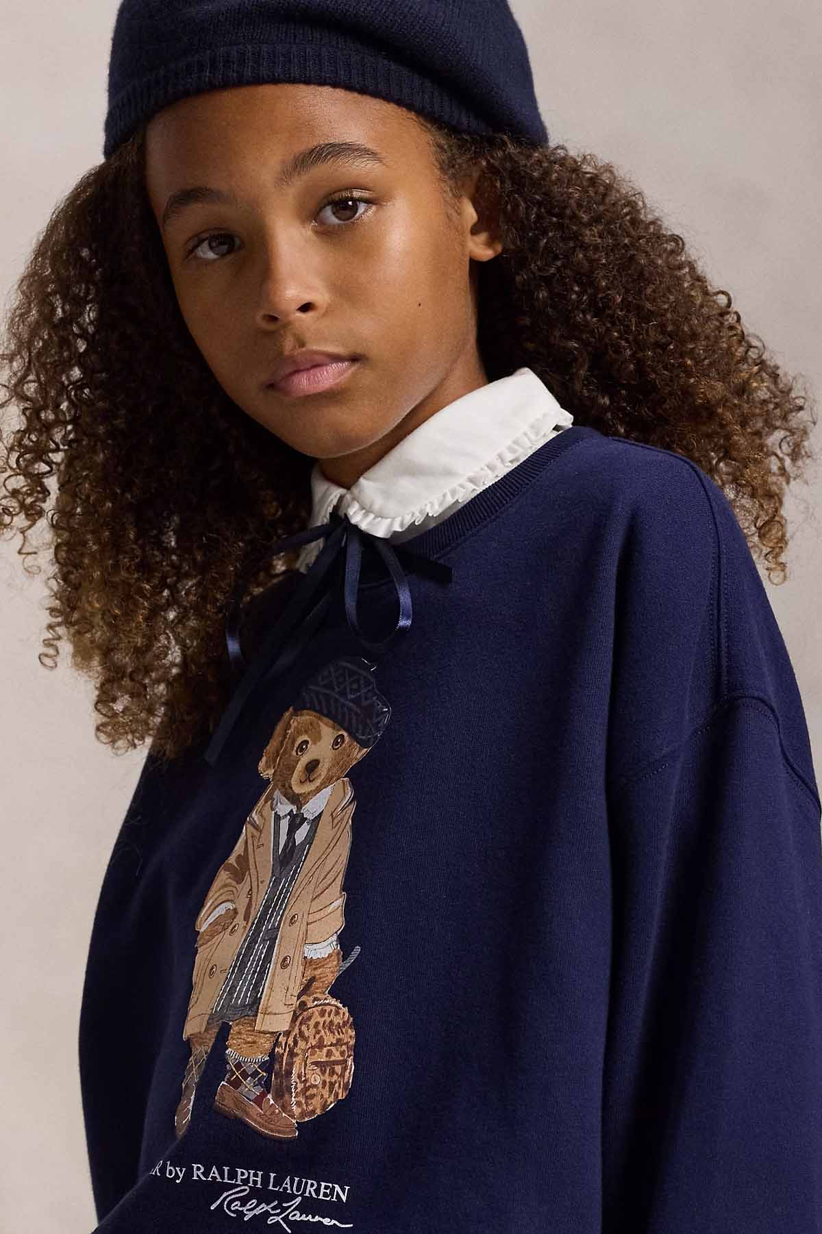 Polo Ralph Lauren Kids S-L Beden Kız Çocuk Polo Bear Şardonlu Sweatshirt