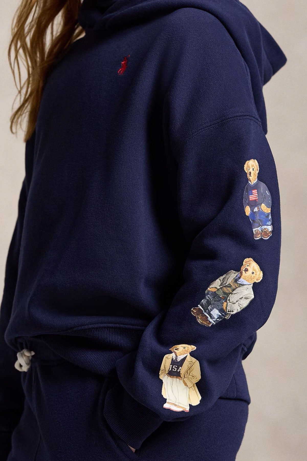 Polo Ralph Lauren Kids S Beden Unisex Çocuk Polo Bear Şardonlu Kapüşonlu Sweatshirt