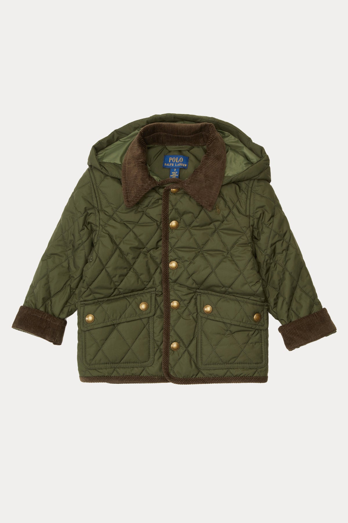 Polo Ralph Lauren Kids 5-7 Yaş Erkek Çocuk Kapitone Desenli Kapüşonlu Mont