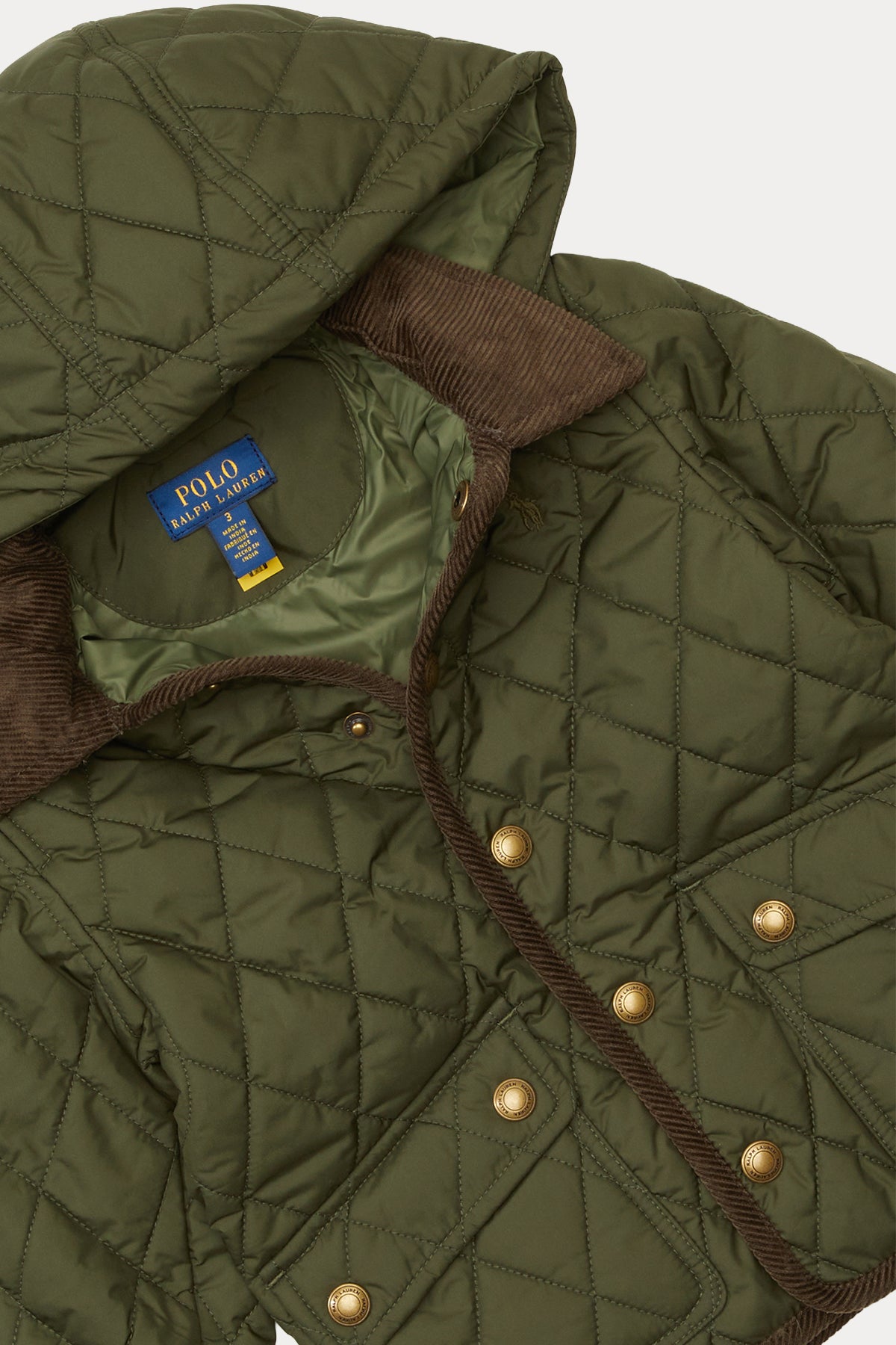 Polo Ralph Lauren Kids 5-7 Yaş Erkek Çocuk Kapitone Desenli Kapüşonlu Mont