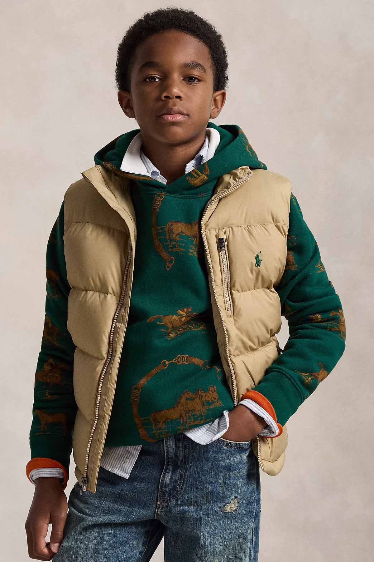 Polo Ralph Lauren Kids L Beden Erkek Çocuk Puffer Yelek