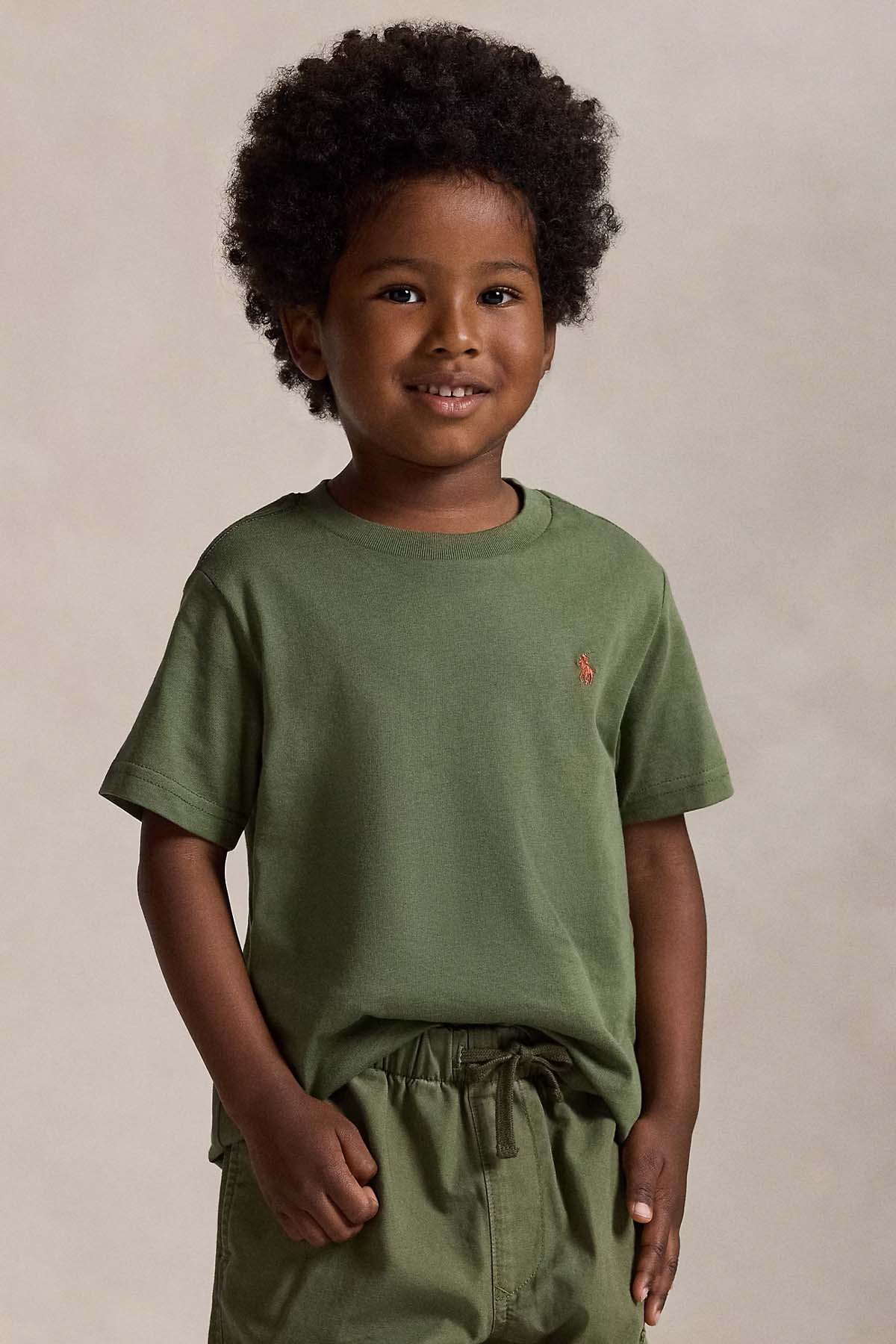 Polo Ralph Lauren Kids 4-7 Yaş Unisex Çocuk Yuvarlak Yaka T-shirt