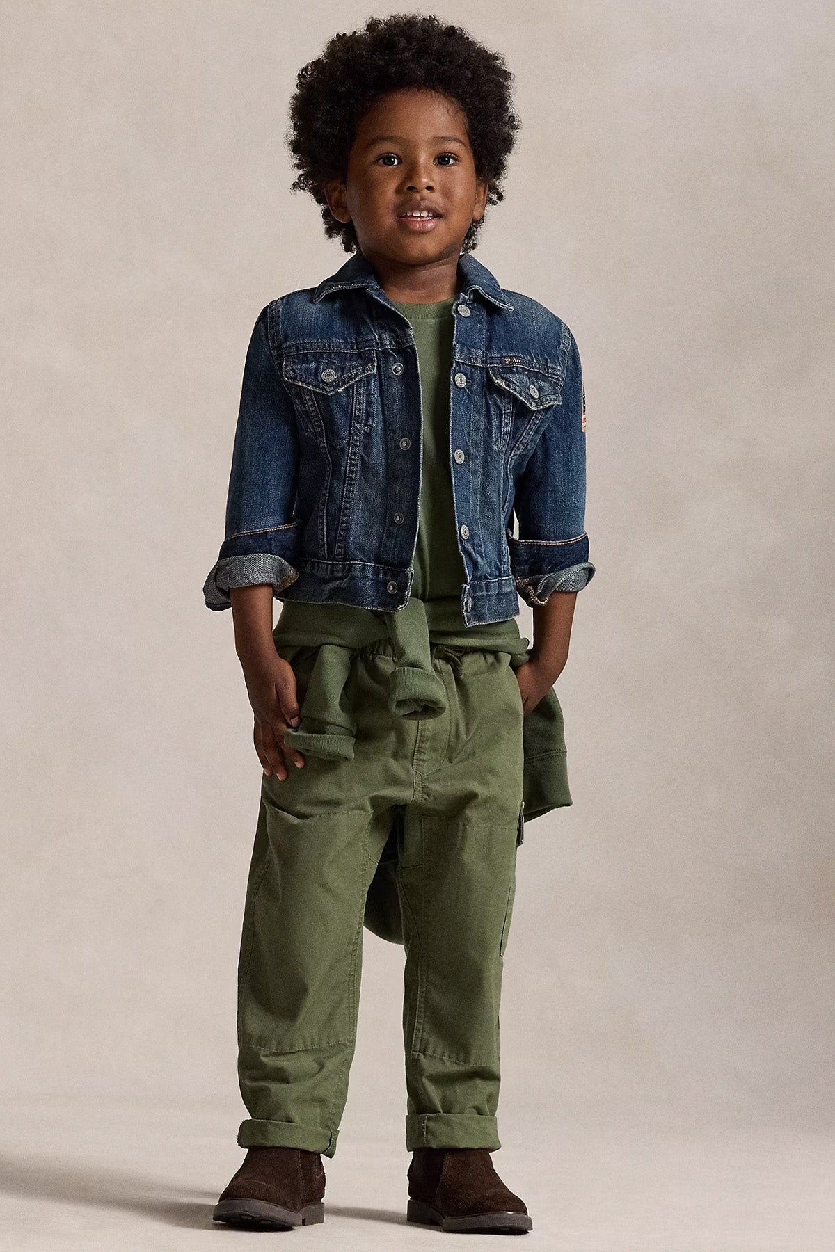 Polo Ralph Lauren Kids 4-7 Yaş Unisex Çocuk Yuvarlak Yaka T-shirt