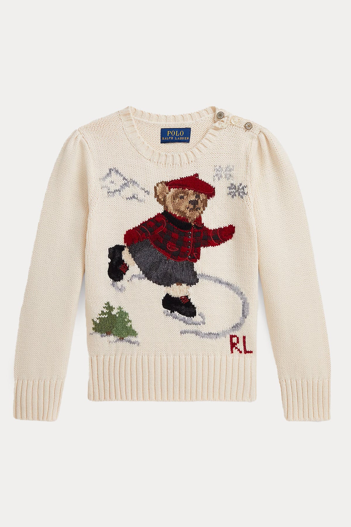 Polo Ralph Lauren Kids 6 Yaş Kız Çocuk Polo Bear Örgü Triko