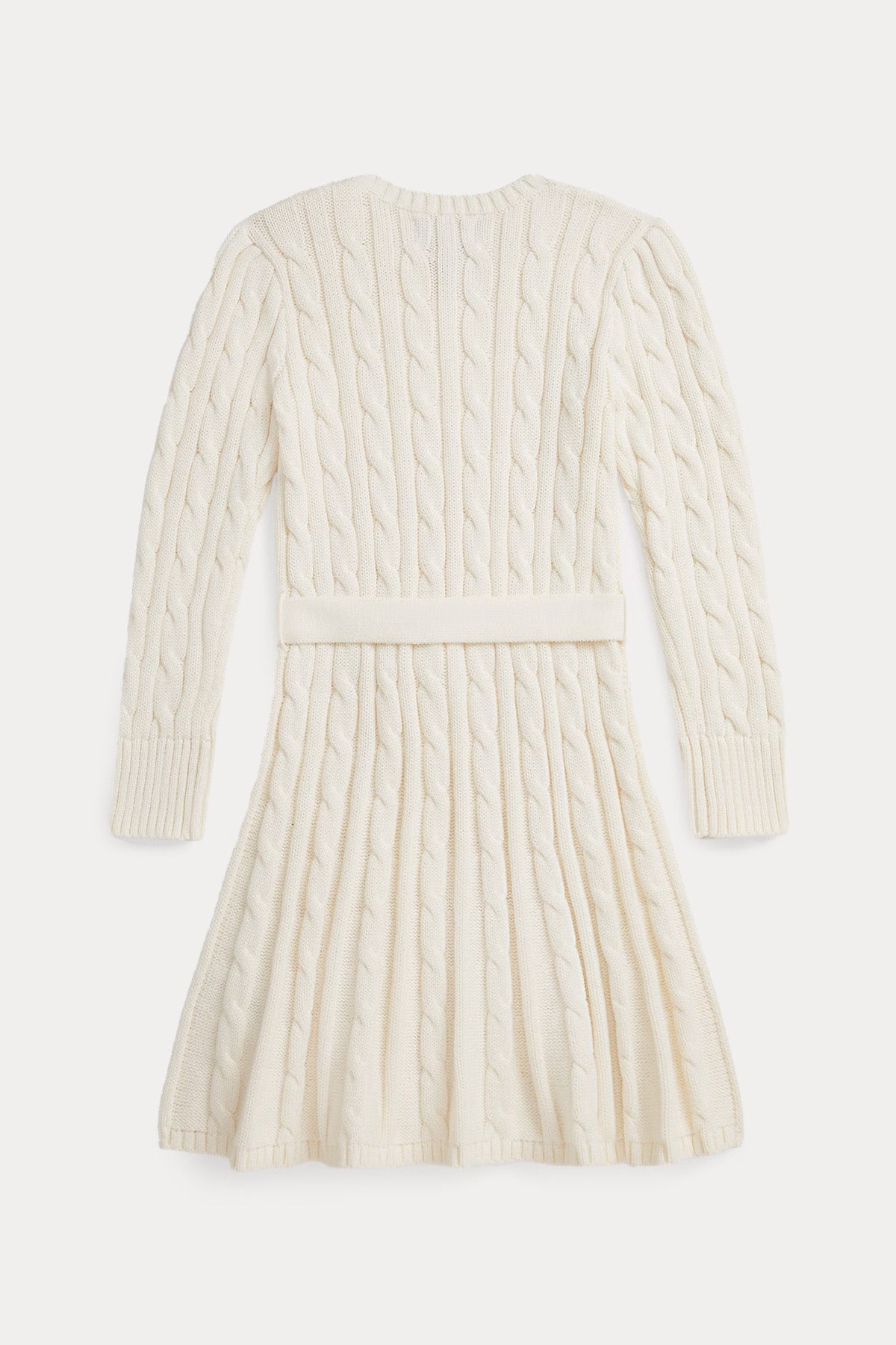 Polo Ralph Lauren Kids 3-4 Yaş Kız Çocuk Saç Örgü Kemerli Triko Elbise