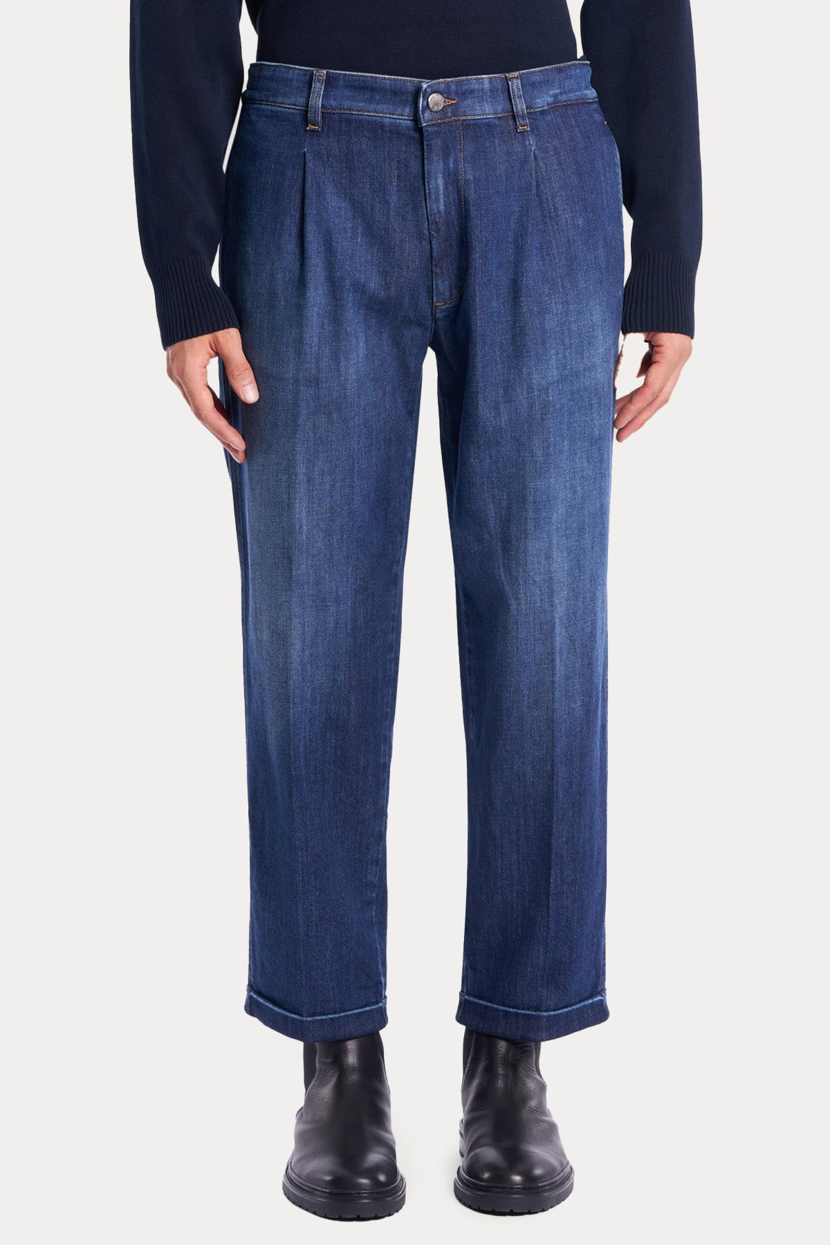 Pantaloni Torino Lord Relaxed Fit Tek Pile Duble Paça Jeans