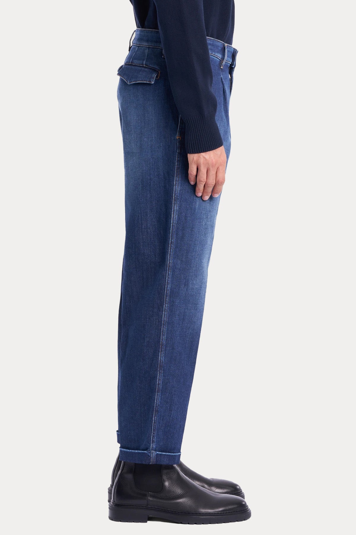 Pantaloni Torino Lord Relaxed Fit Tek Pile Duble Paça Jeans