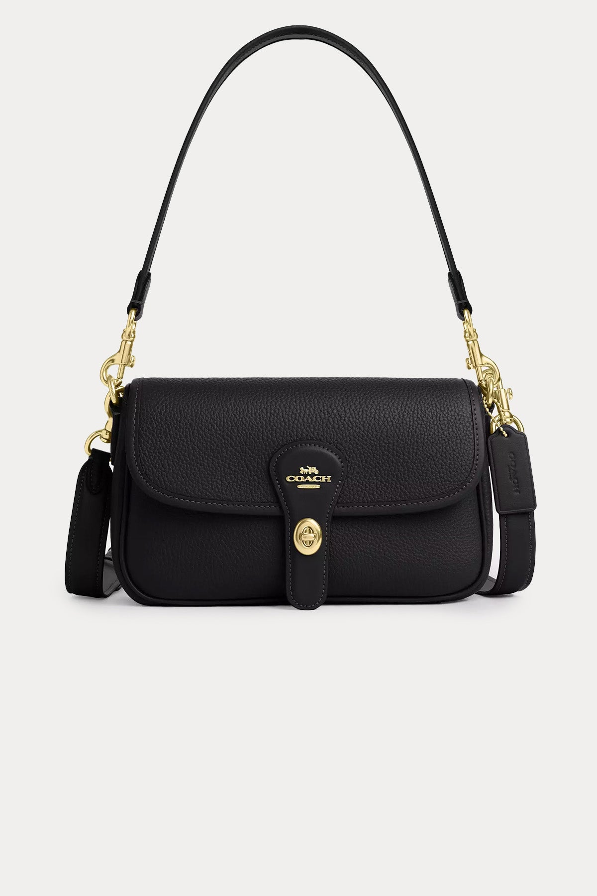 Coach Logolu Deri Omuz Çantası