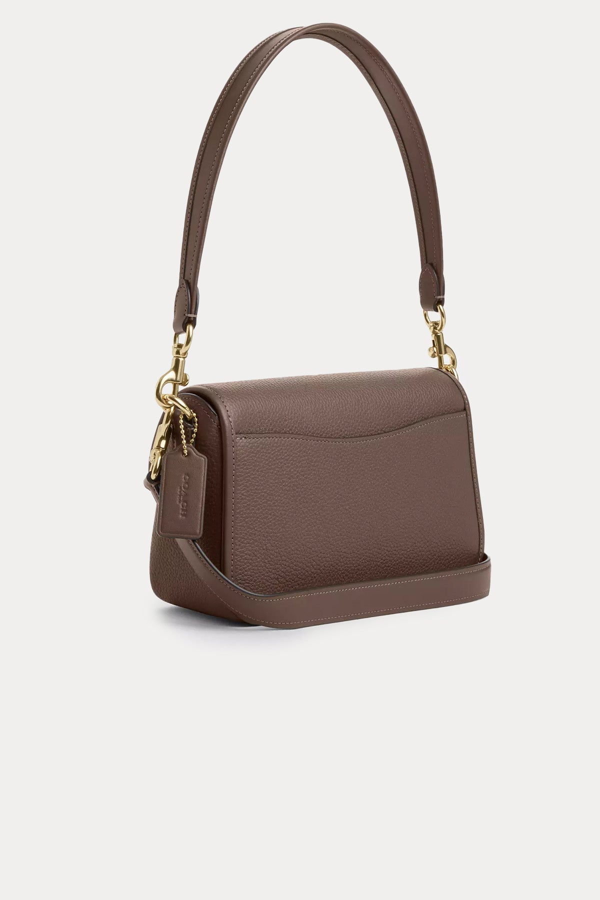 Coach Logolu Deri Omuz Çantası