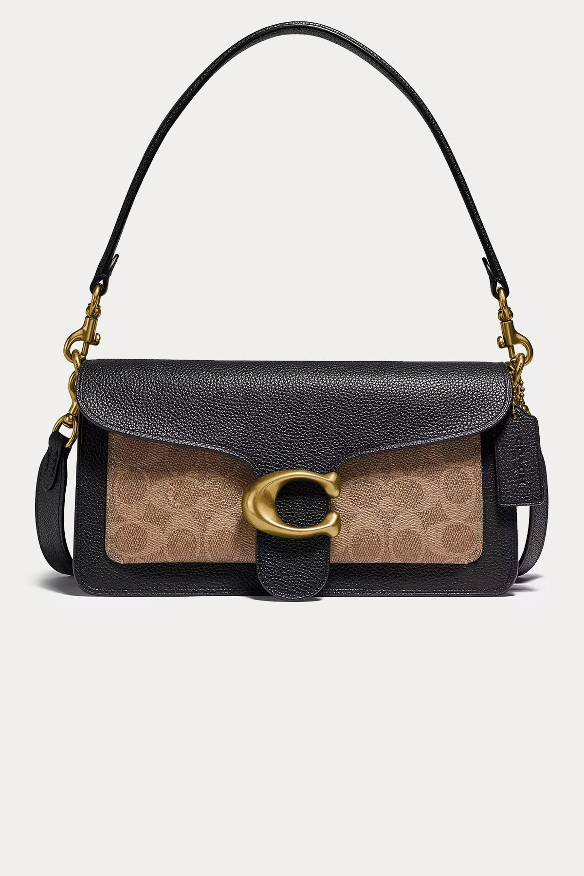 Coach Logolu Deri Omuz Çantası