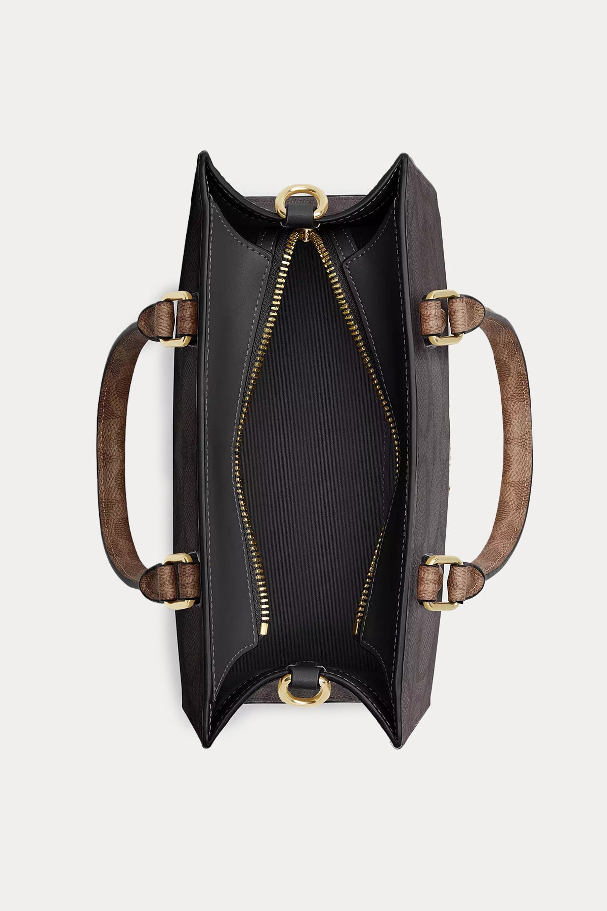 Coach Logolu Deri Omuz Çantası