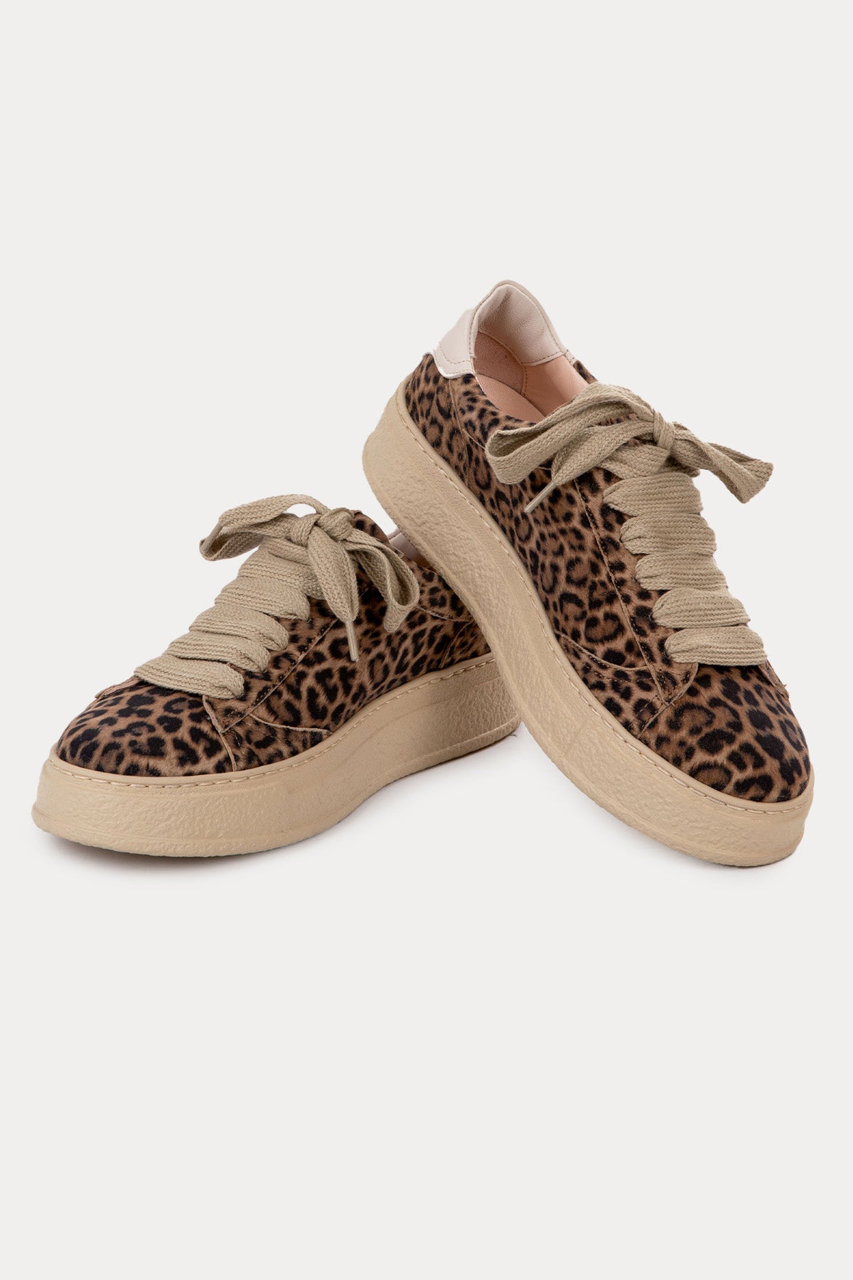 Agl Giuly Leopar Desenli Süet Sneaker Ayakkabı-Ayakkabı-Libas