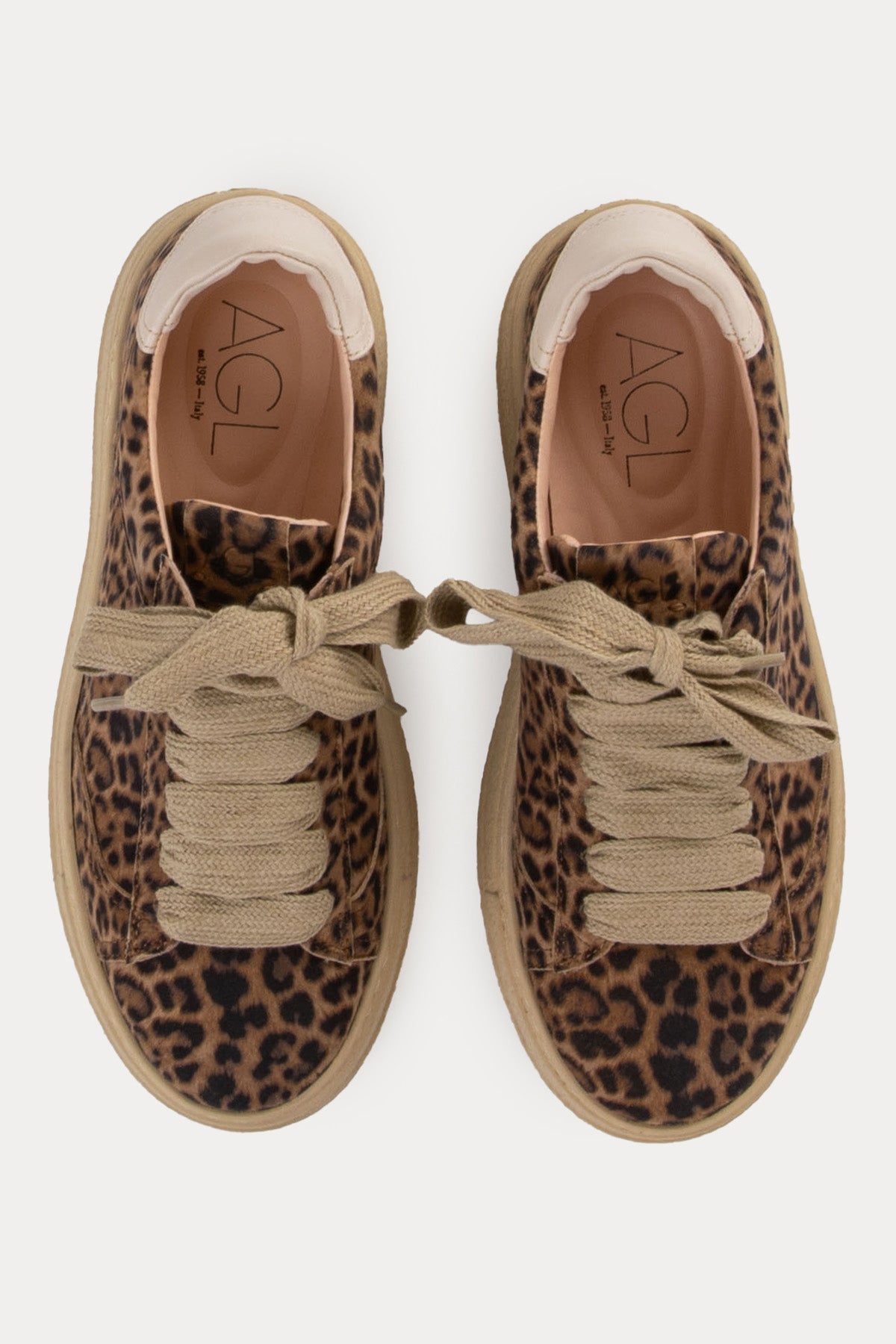 Agl Giuly Leopar Desenli Süet Sneaker Ayakkabı-Ayakkabı-Libas