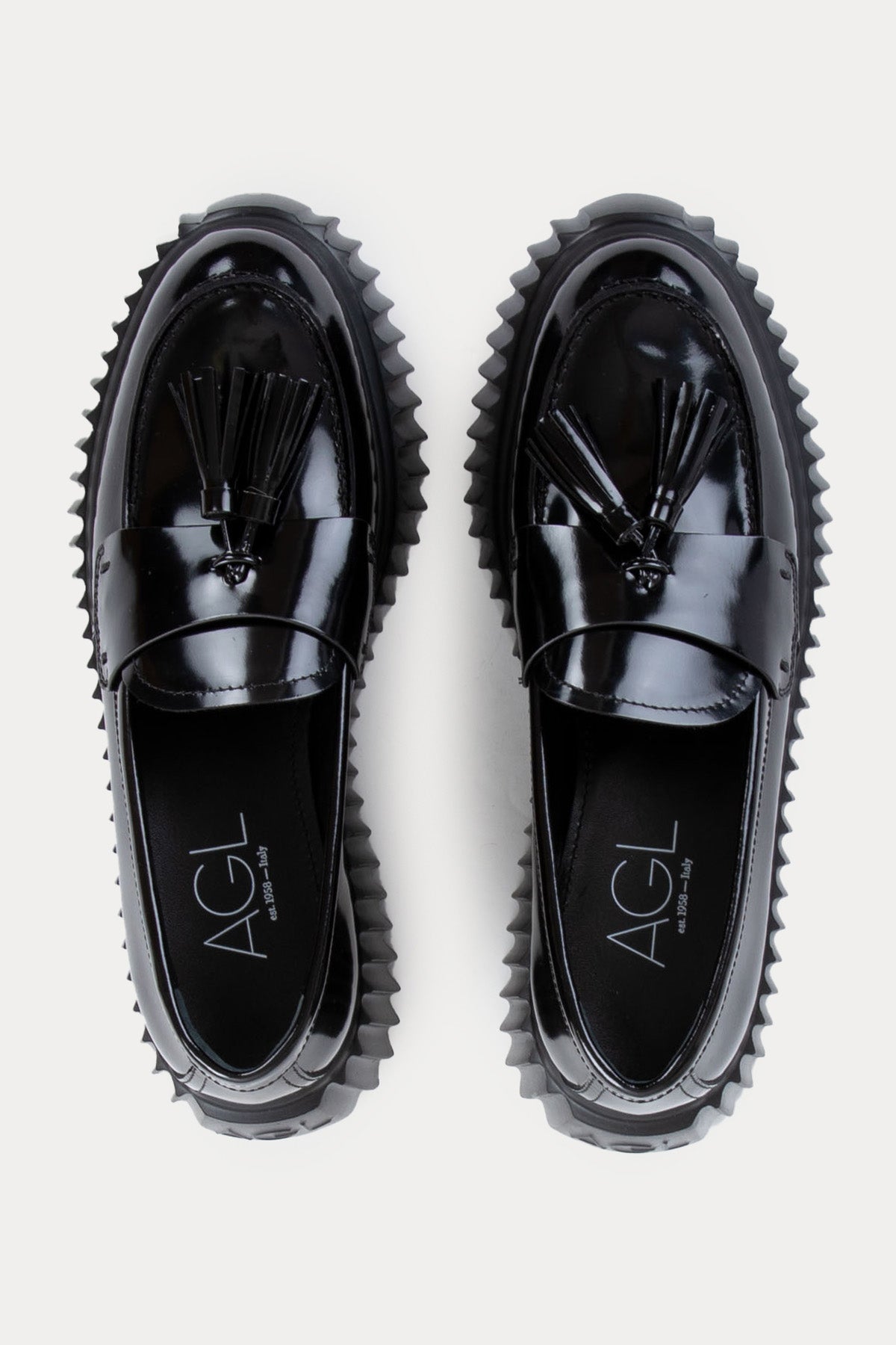 Agl Diana Püsküllü Rugan Deri Loafer Ayakkabı