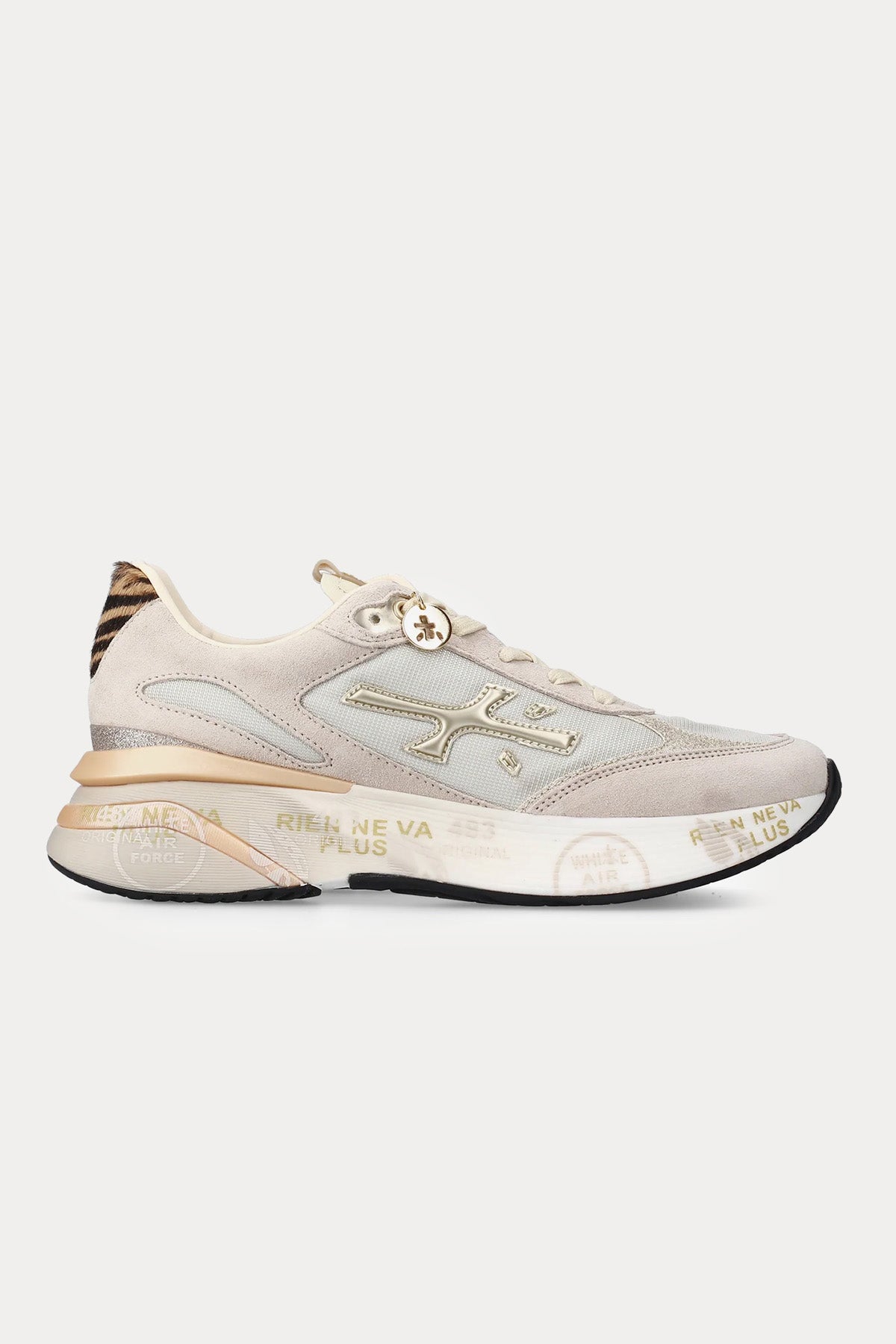 Premiata Moerund Leopar Desenli Süet Sneaker Ayakkabı