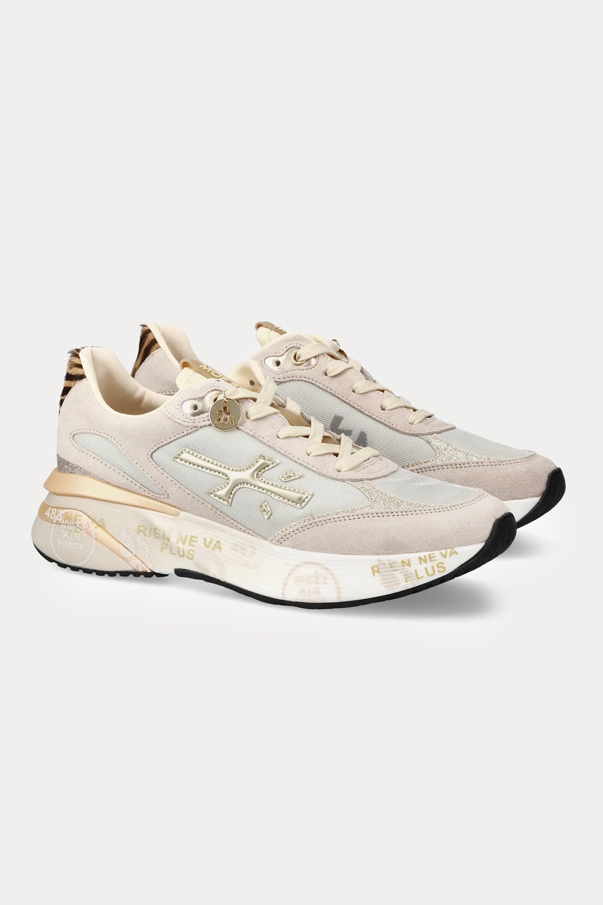 Premiata Moerund Leopar Desenli Süet Sneaker Ayakkabı