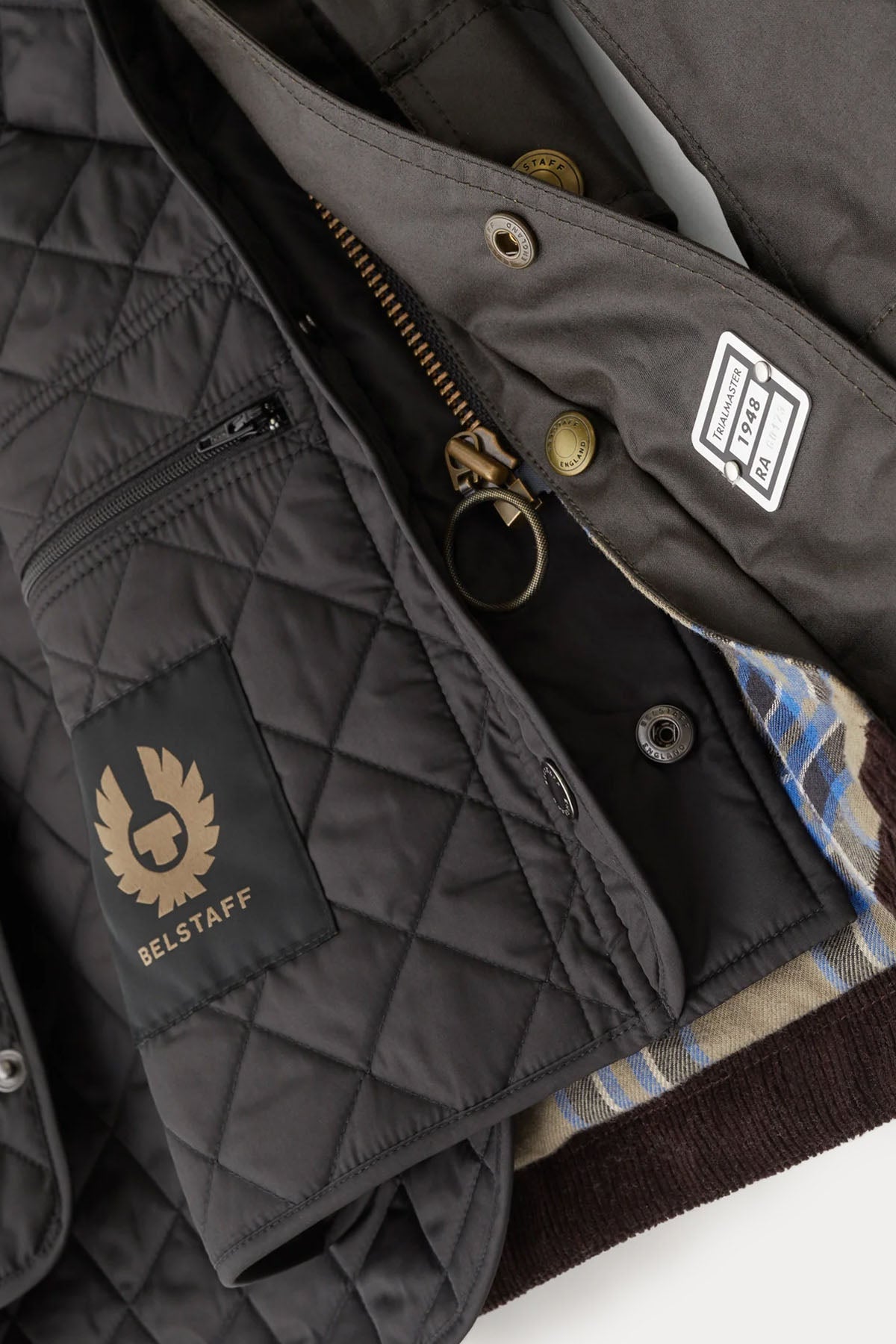 Belstaff Icon Gilet Dik Yaka Kapitone Puffer Yelek