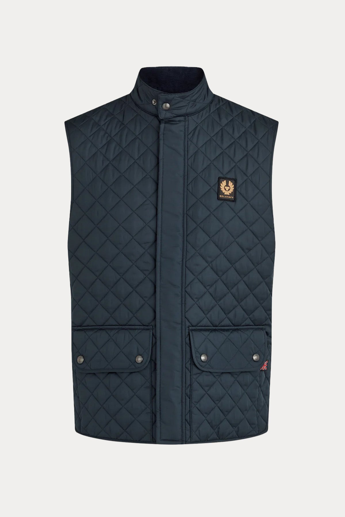 Belstaff Icon Gilet Dik Yaka Kapitone Puffer Yelek
