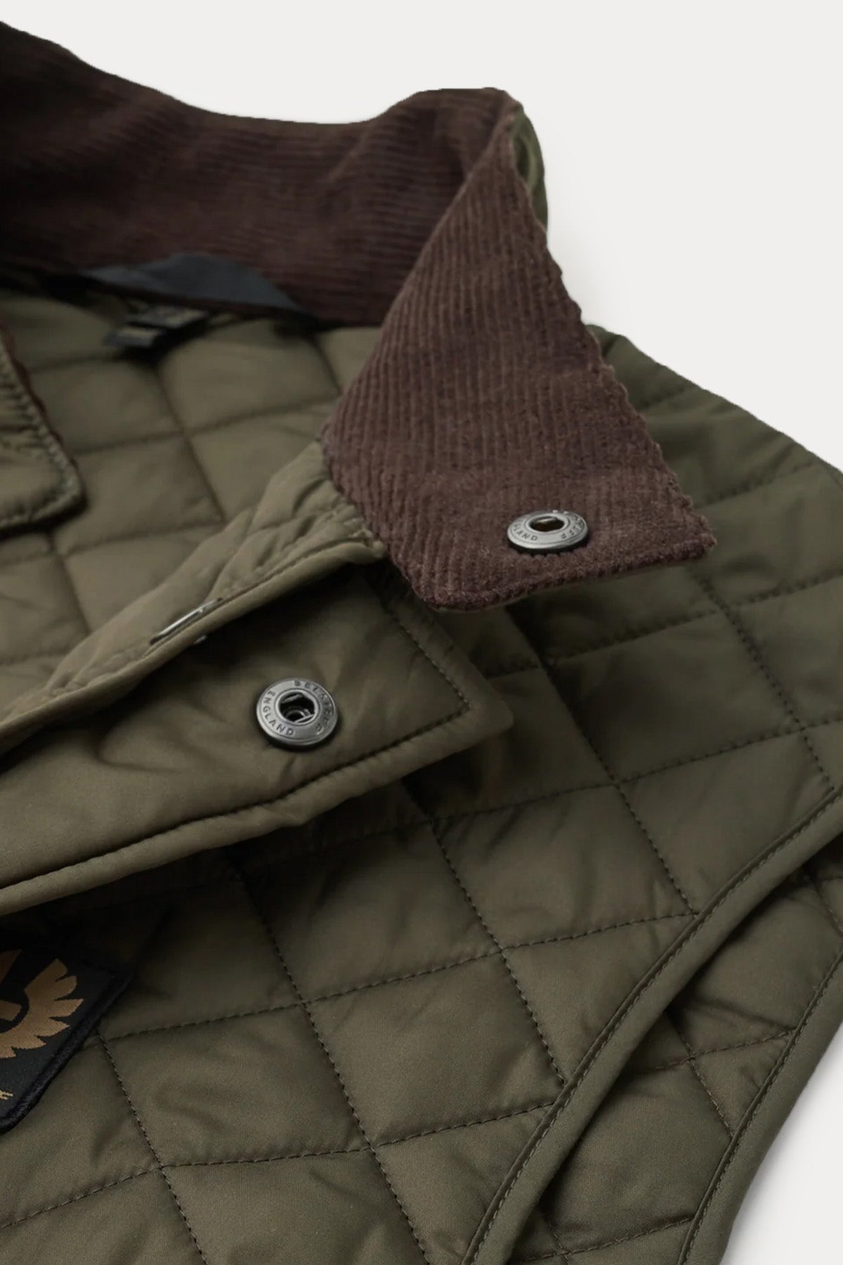 Belstaff Icon Gilet Dik Yaka Kapitone Puffer Yelek