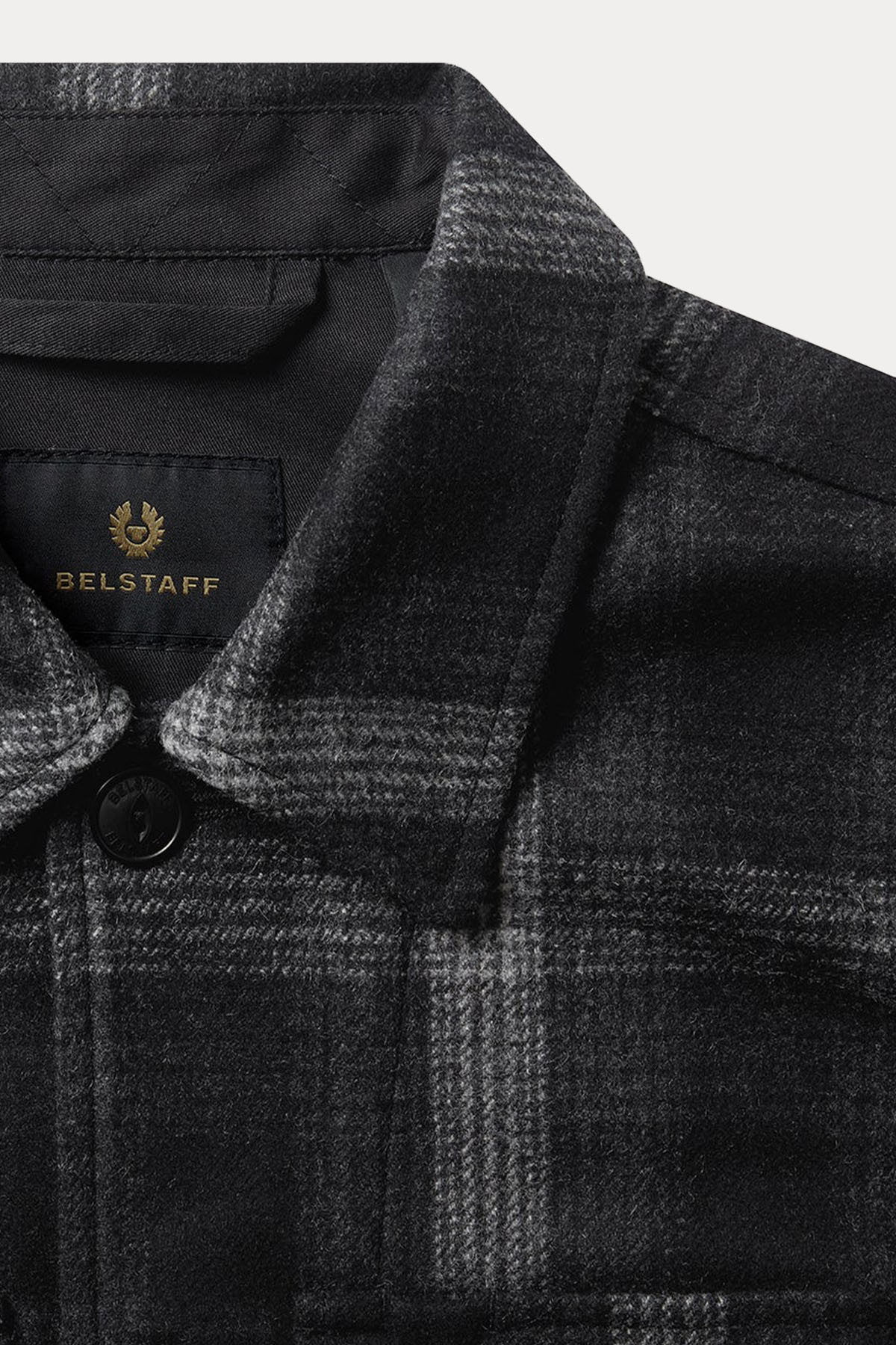 Belstaff Relaxed Fit Ekose Desenli Yün Gömlek Ceket