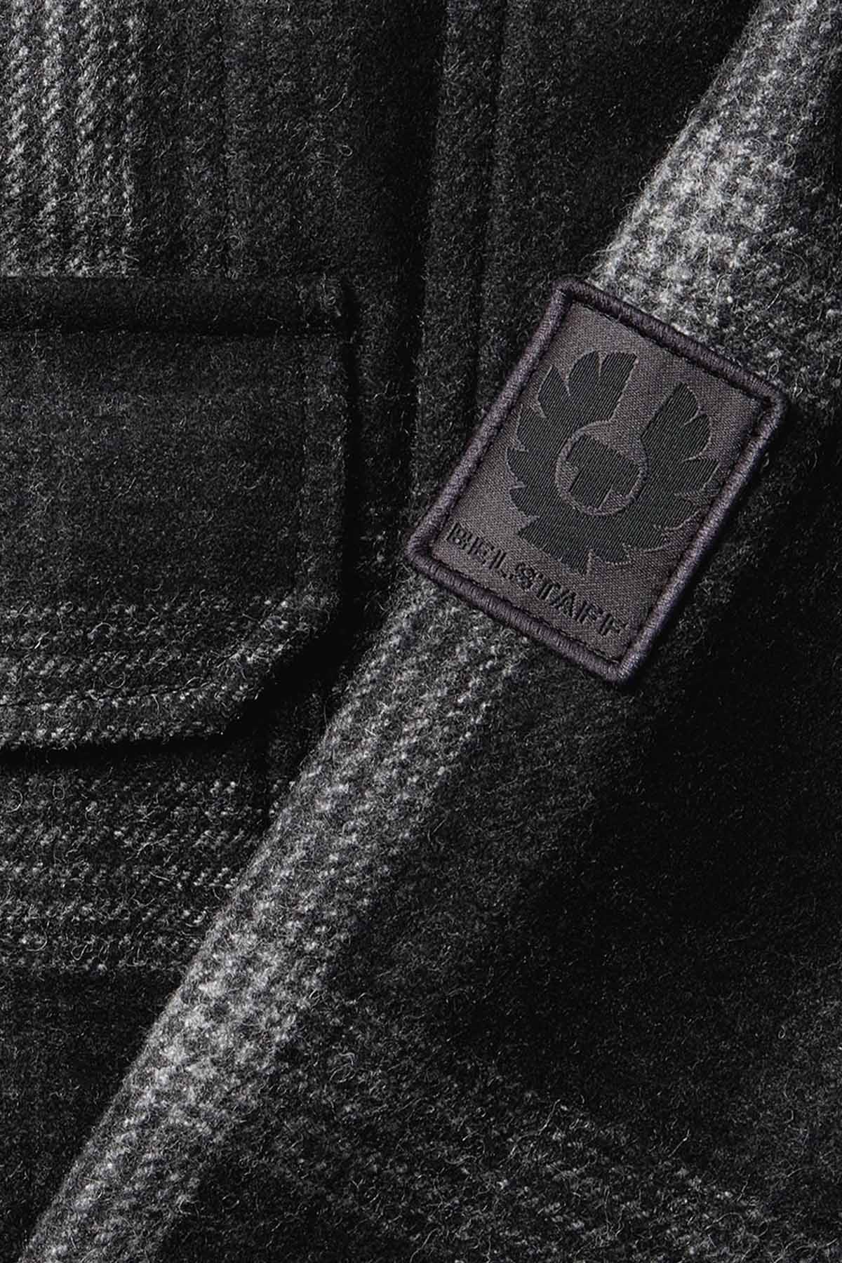 Belstaff Relaxed Fit Ekose Desenli Yün Gömlek Ceket