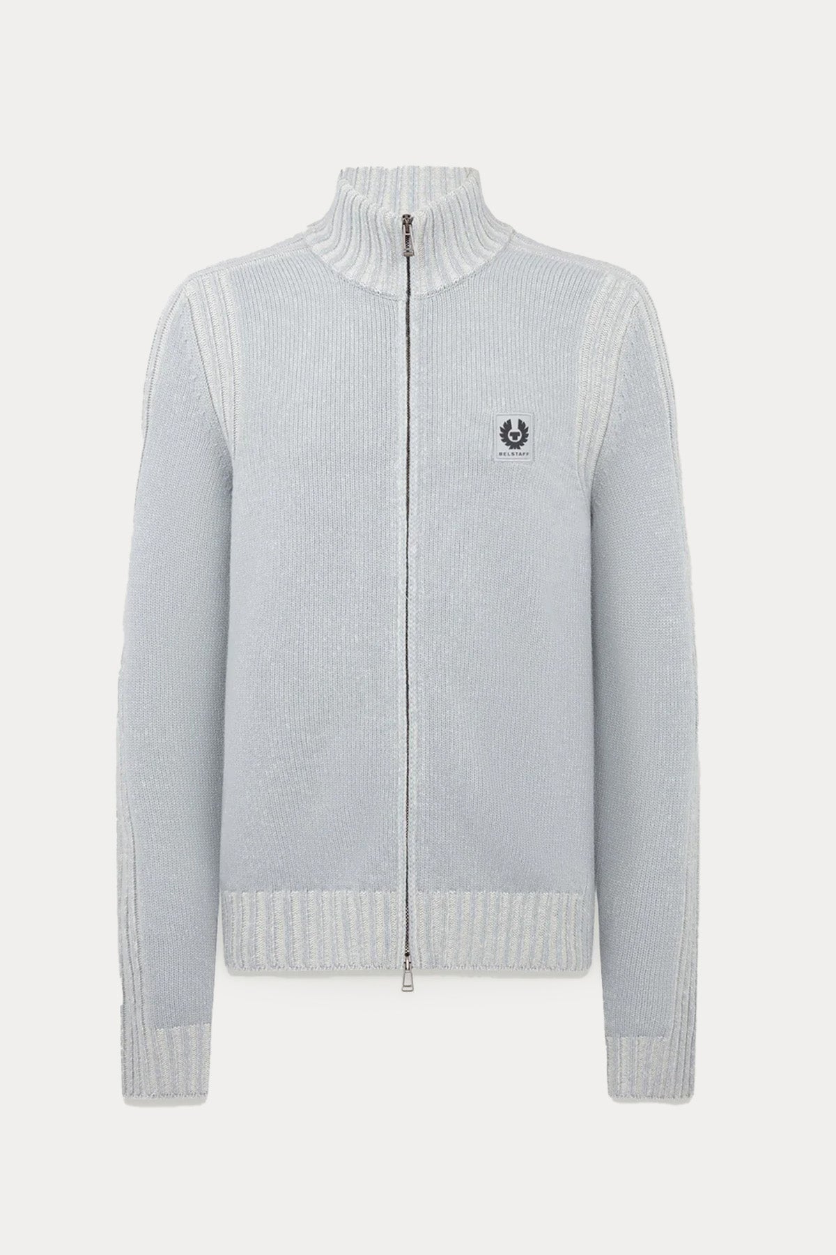 Belstaff Regular Fit Dik Yaka Örgü Yün Triko Ceket