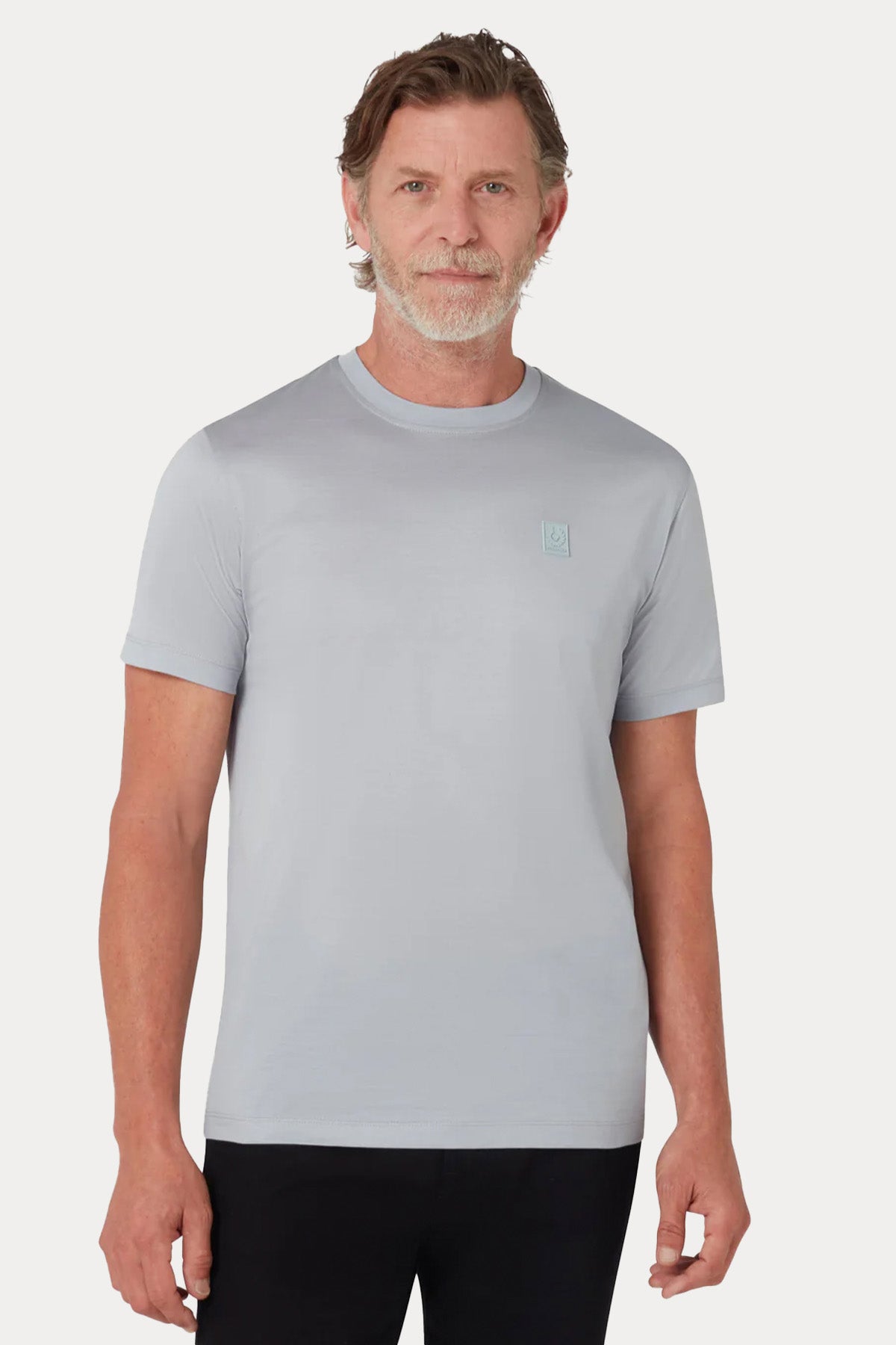 Belstaff Regular Fit Yuvarlak Yaka Merserize T-shirt