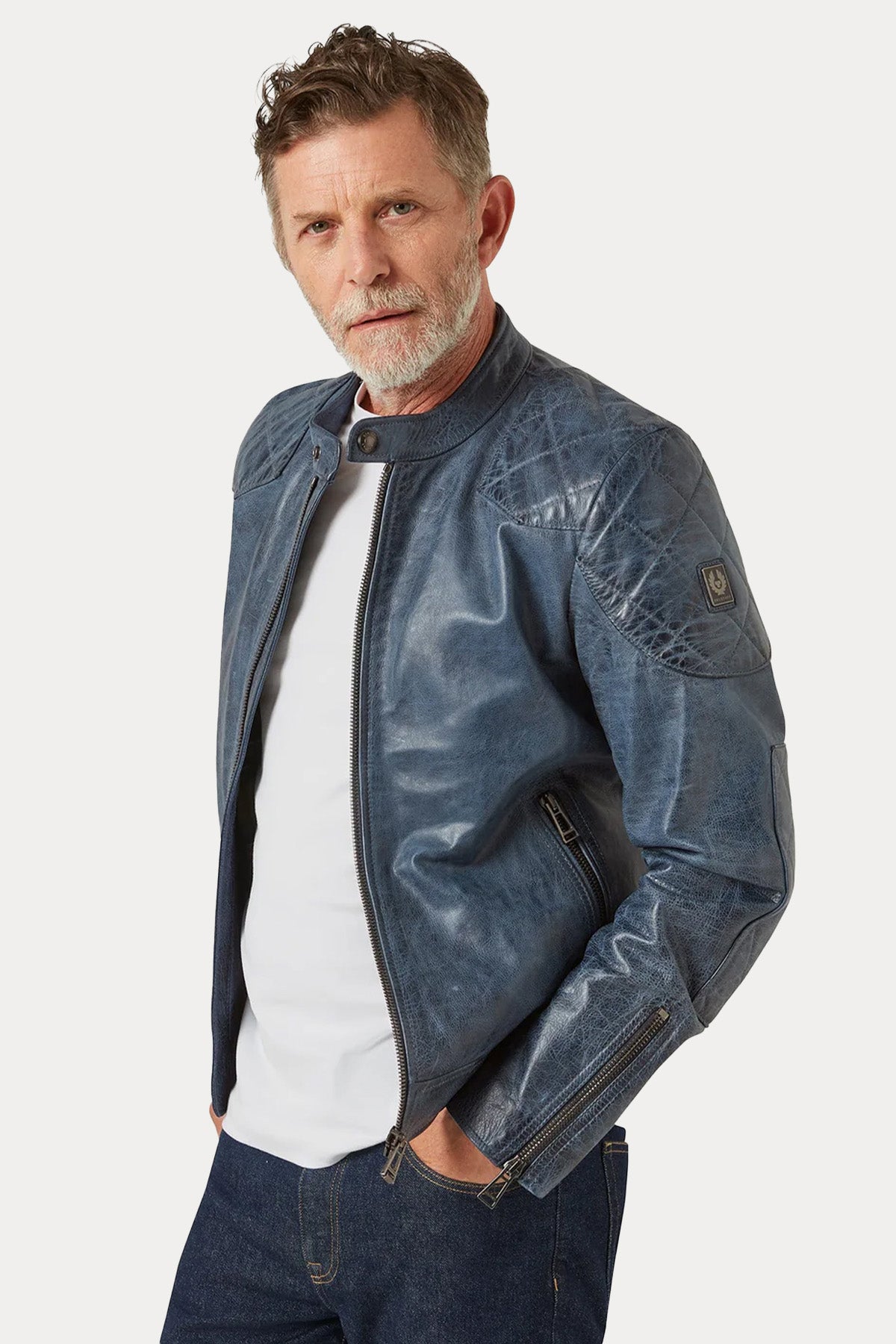 Belstaff Regular Fit Yuvarlak Yaka Streç T-shirt