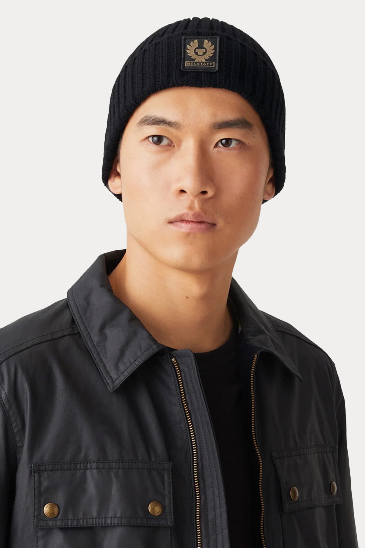 Belstaff Logolu Örgü Yün Bere