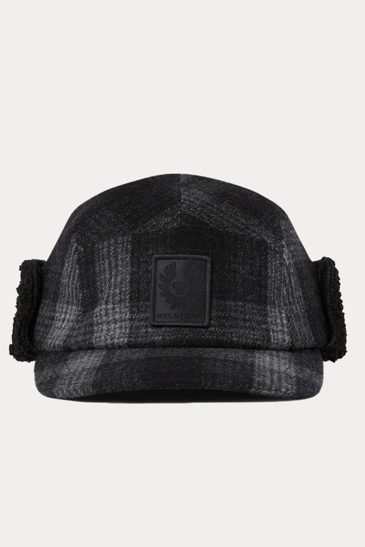 Belstaff Trail Ekose Desenli Kürklü Şapka