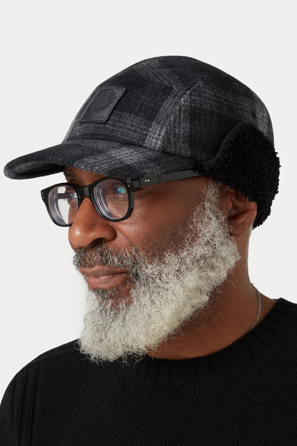 Belstaff Trail Ekose Desenli Kürklü Şapka